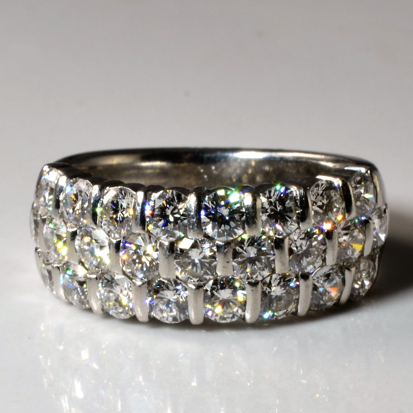 Suwa' Triple Row Diamond Band | 2.00ctw | SZ 5.75 |