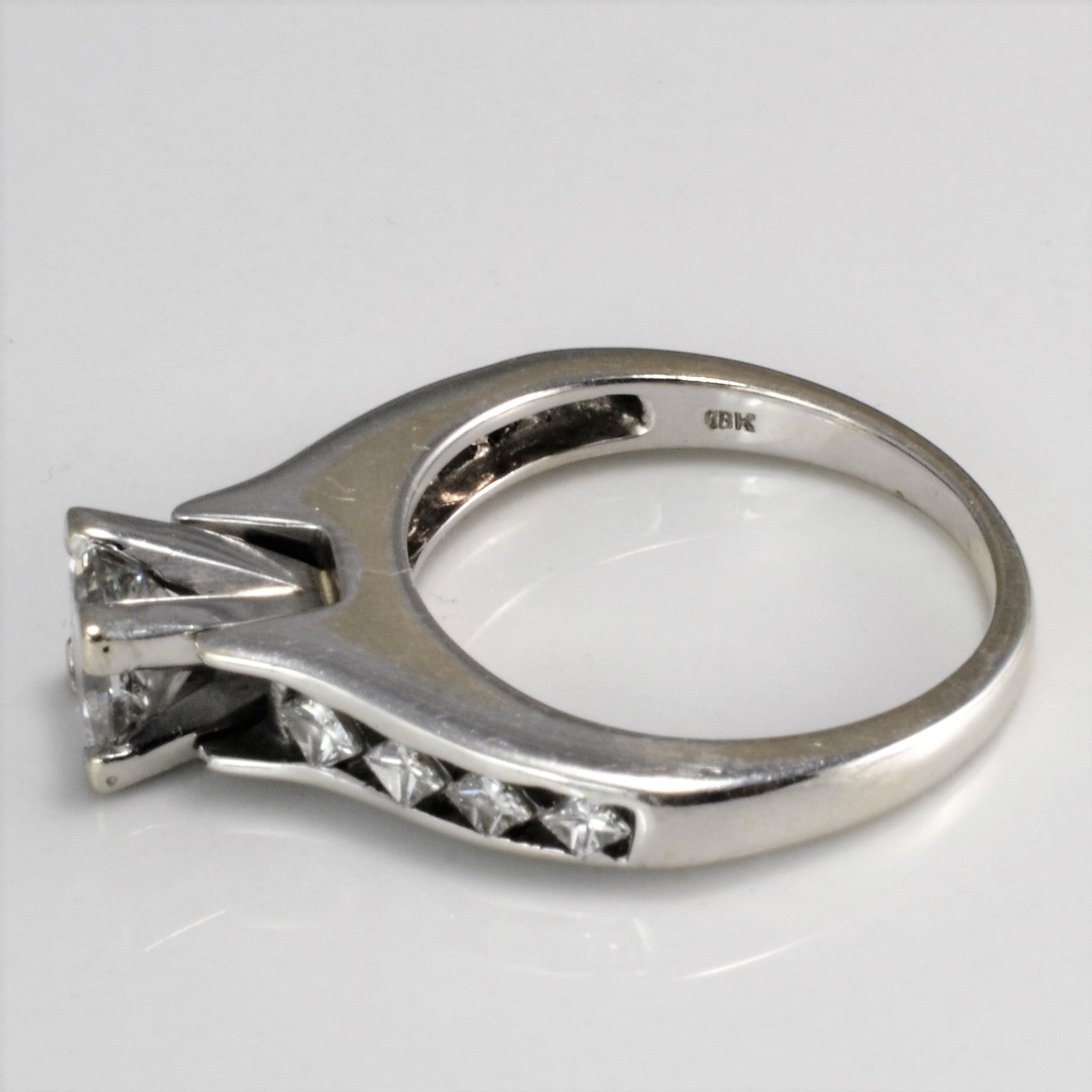High Set Diamond Engagement Ring | 0.97 ctw, SZ 5.25 |