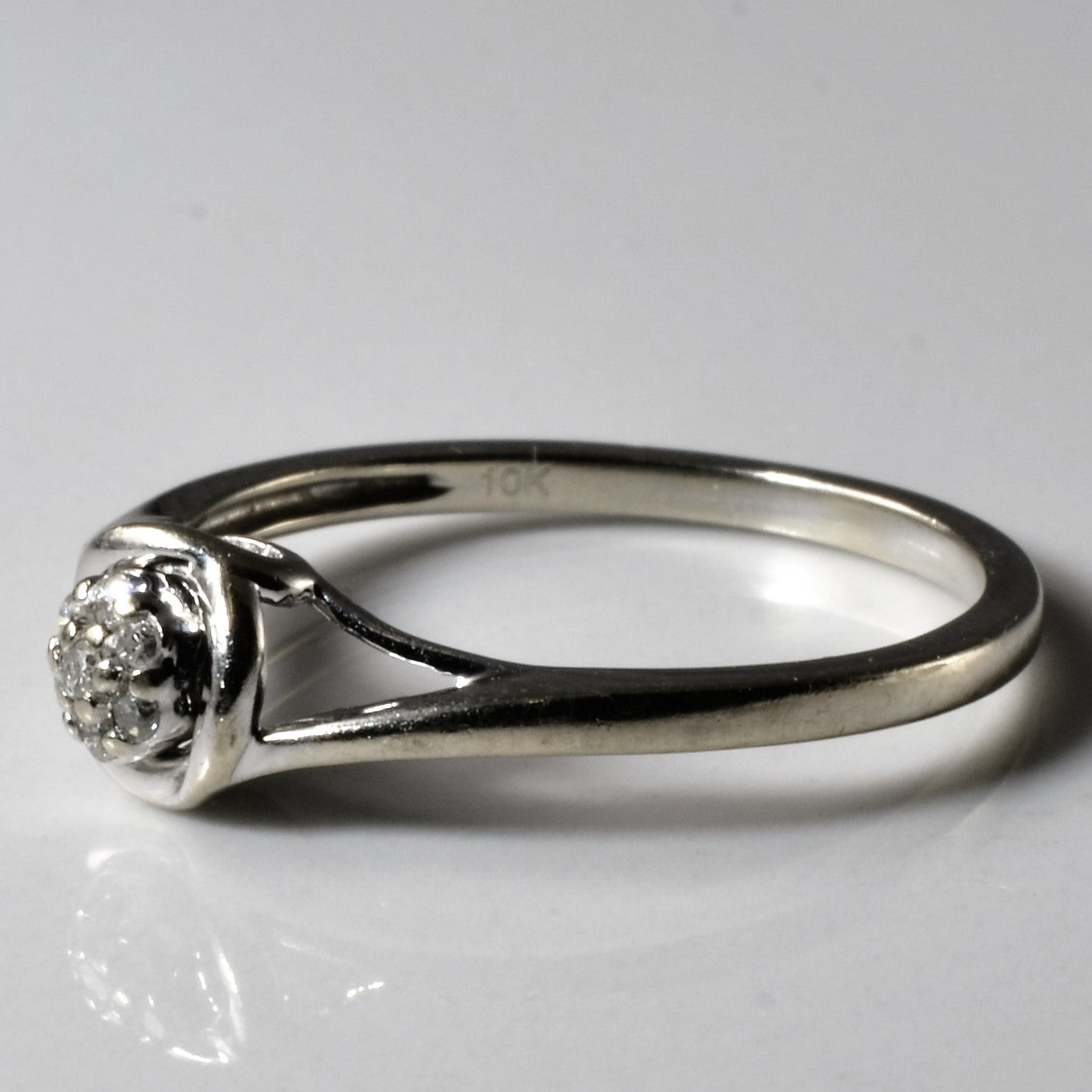 Split Shank Diamond Bypass Ring | 0.05ctw | SZ 6.5 |