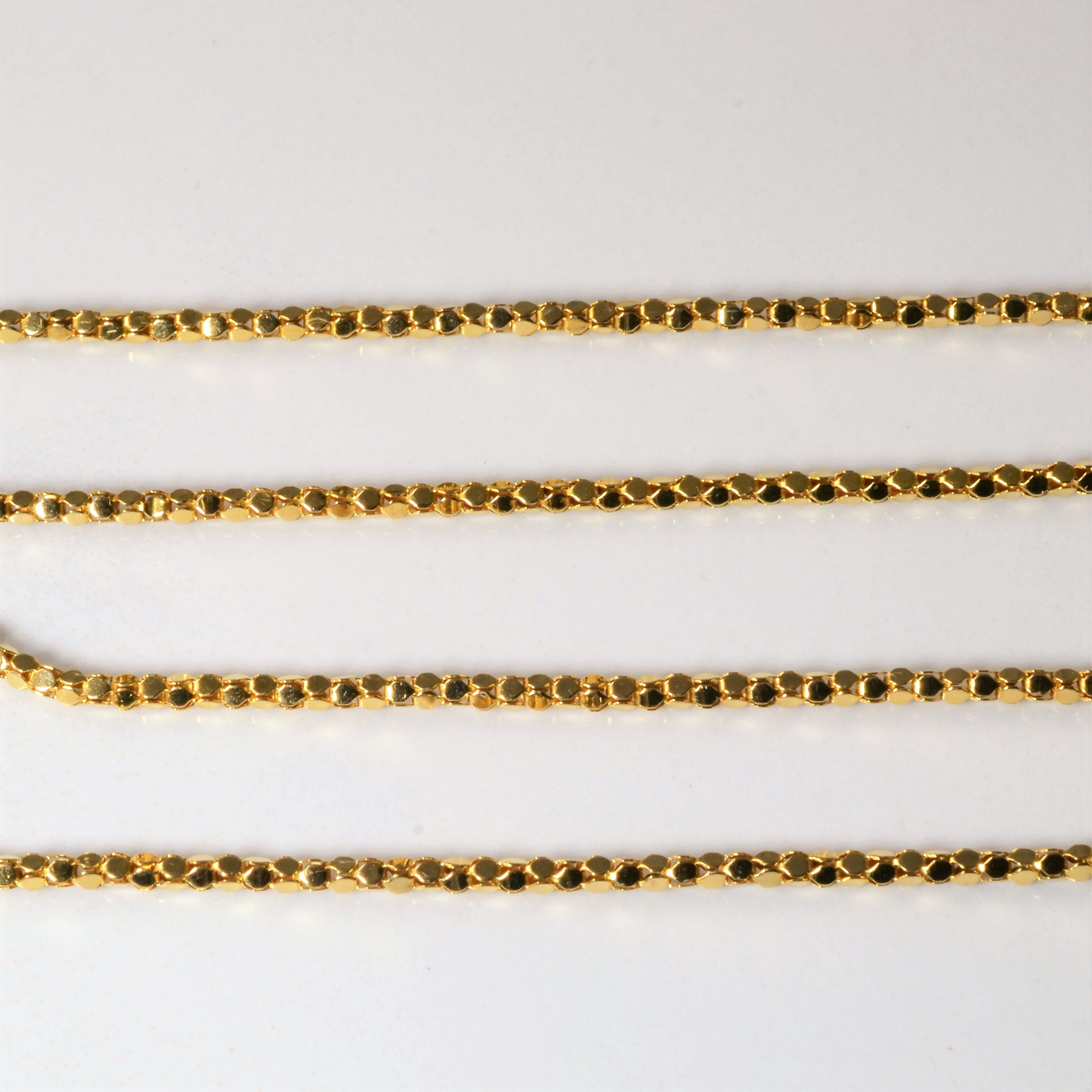 Italian 14k Yellow Gold Popcorn Chain | 18"|