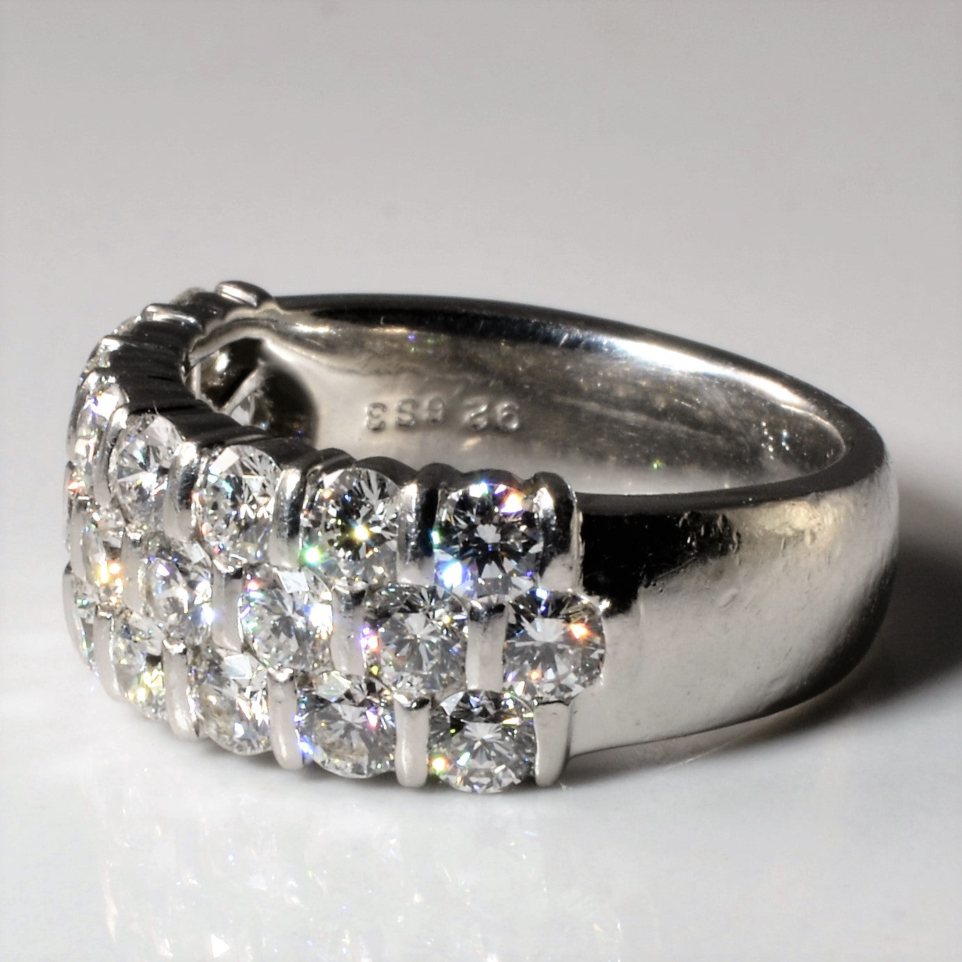 Suwa' Triple Row Diamond Band | 2.00ctw | SZ 5.75 |