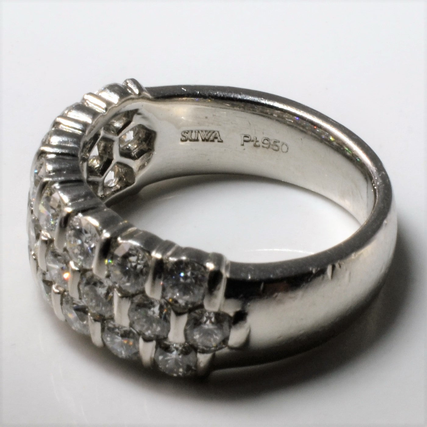 Suwa' Triple Row Diamond Band | 2.00ctw | SZ 5.75 |