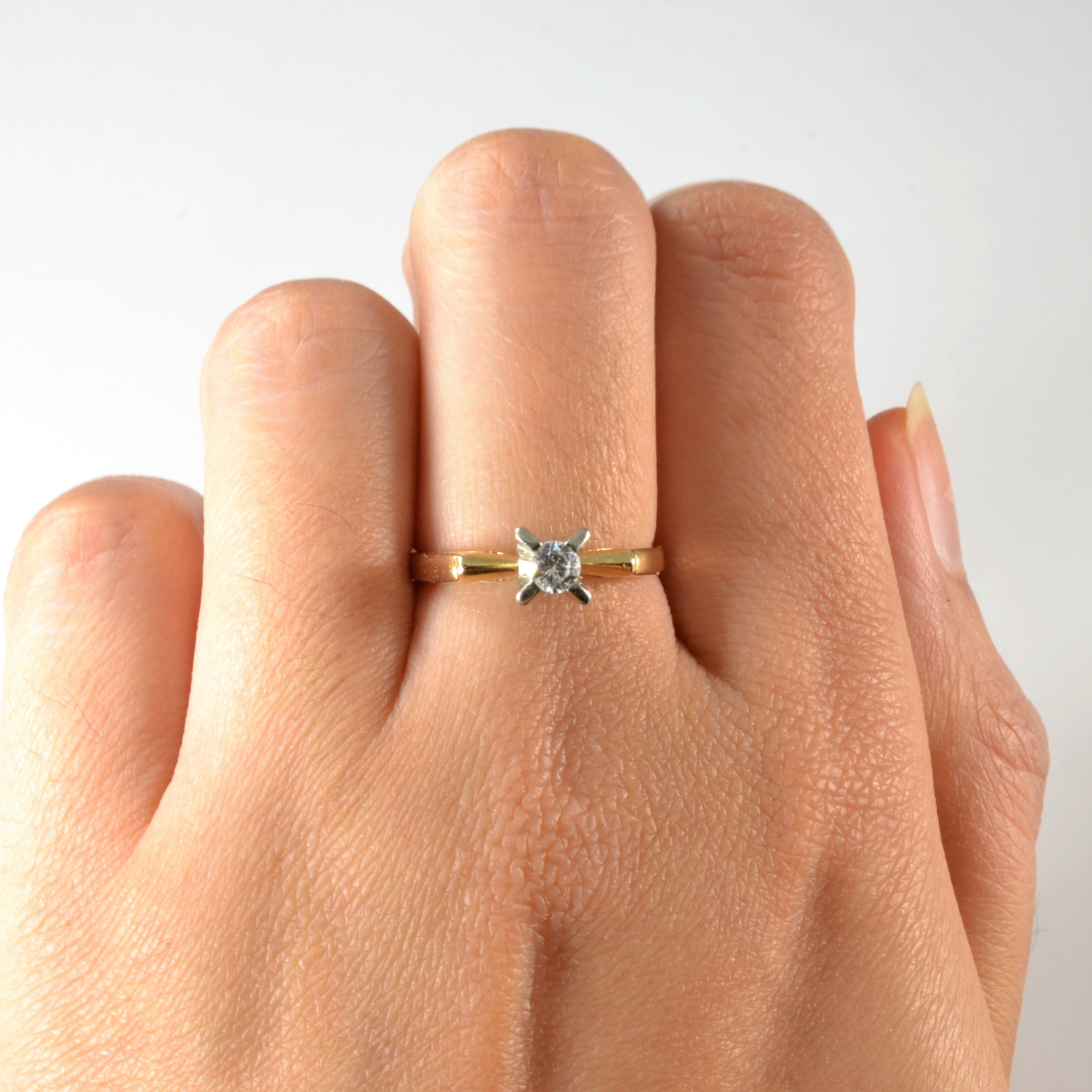Solitaire Diamond Ring | 0.16ct | SZ 7 |