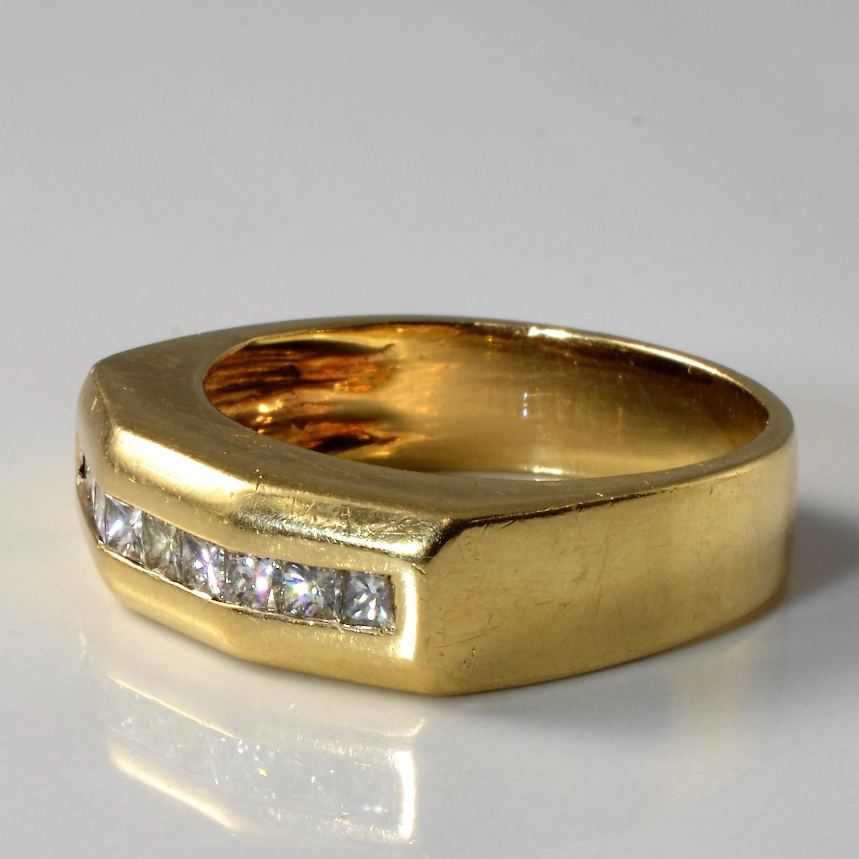 Tapered Edge Channel Set Diamond Band | 0.63ctw | SZ 10.25 |