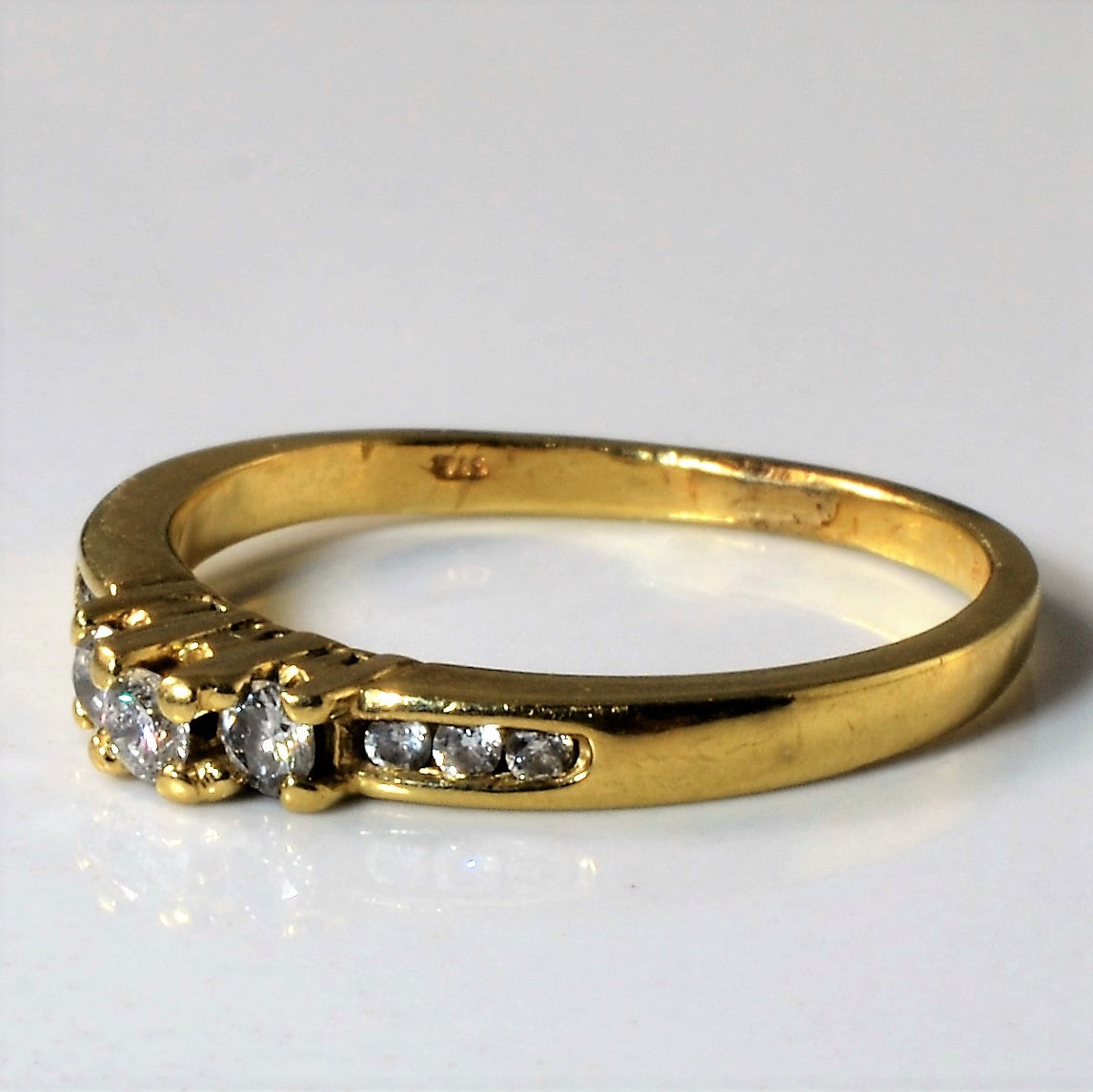 Three Stone Diamond Promise Ring | 0.21ctw | SZ 6.5 |