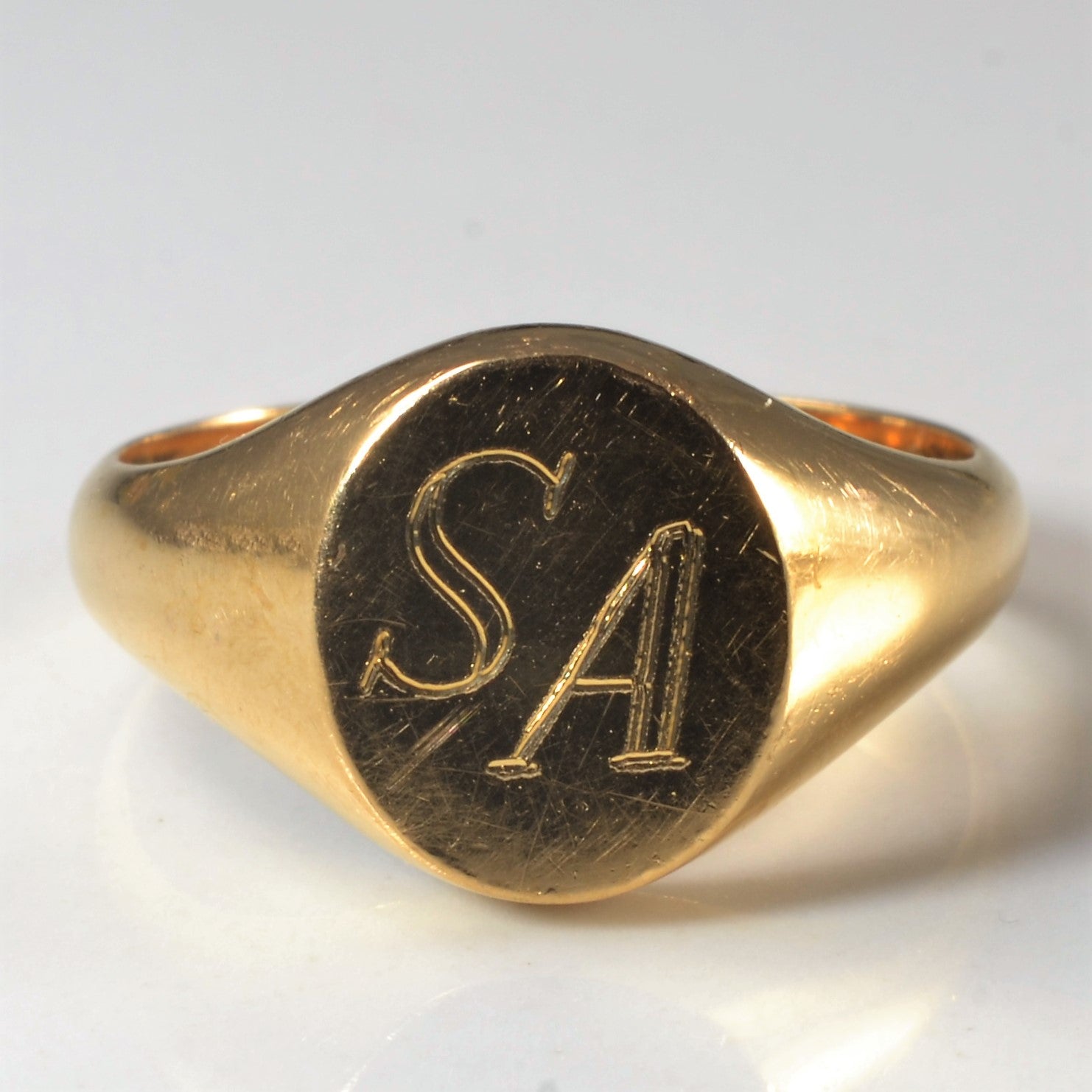 Initial 'SA' Signet Ring | SZ 6.75 |