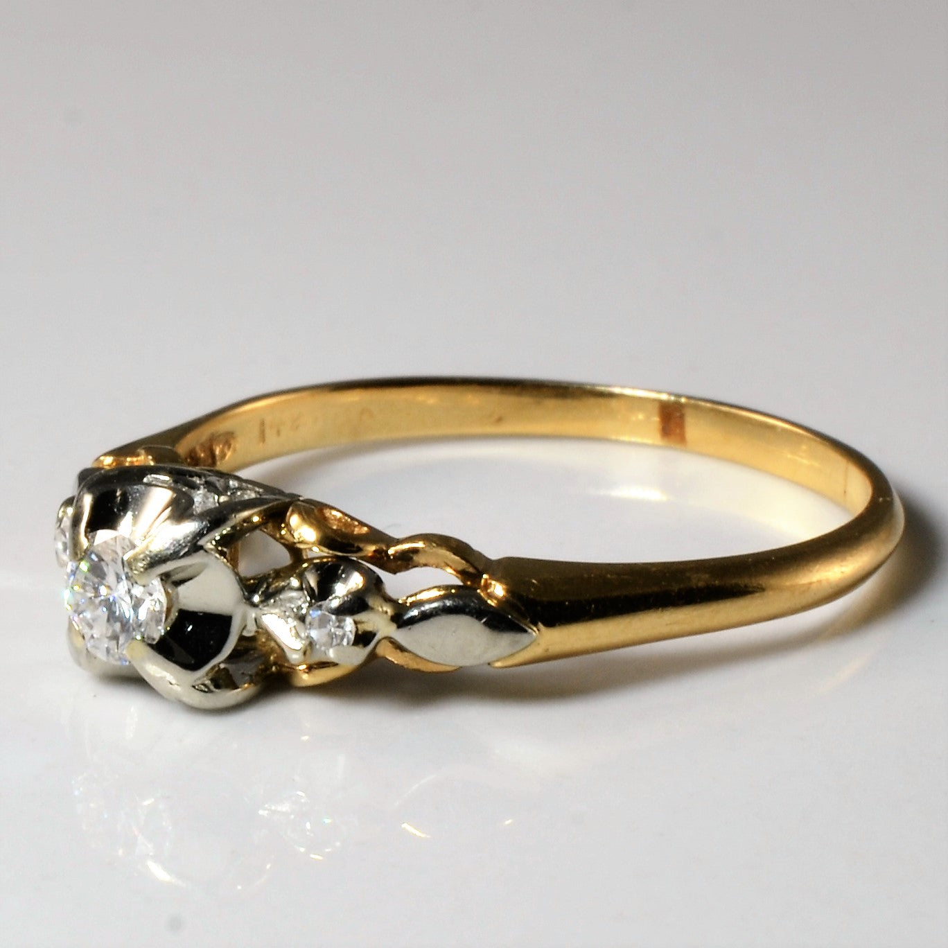 Three Stone Diamond Ring | 0.17ctw | SZ 8.25 |