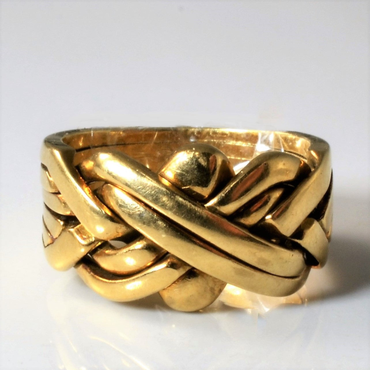 Yellow Gold Puzzle Ring | SZ 5.5 |