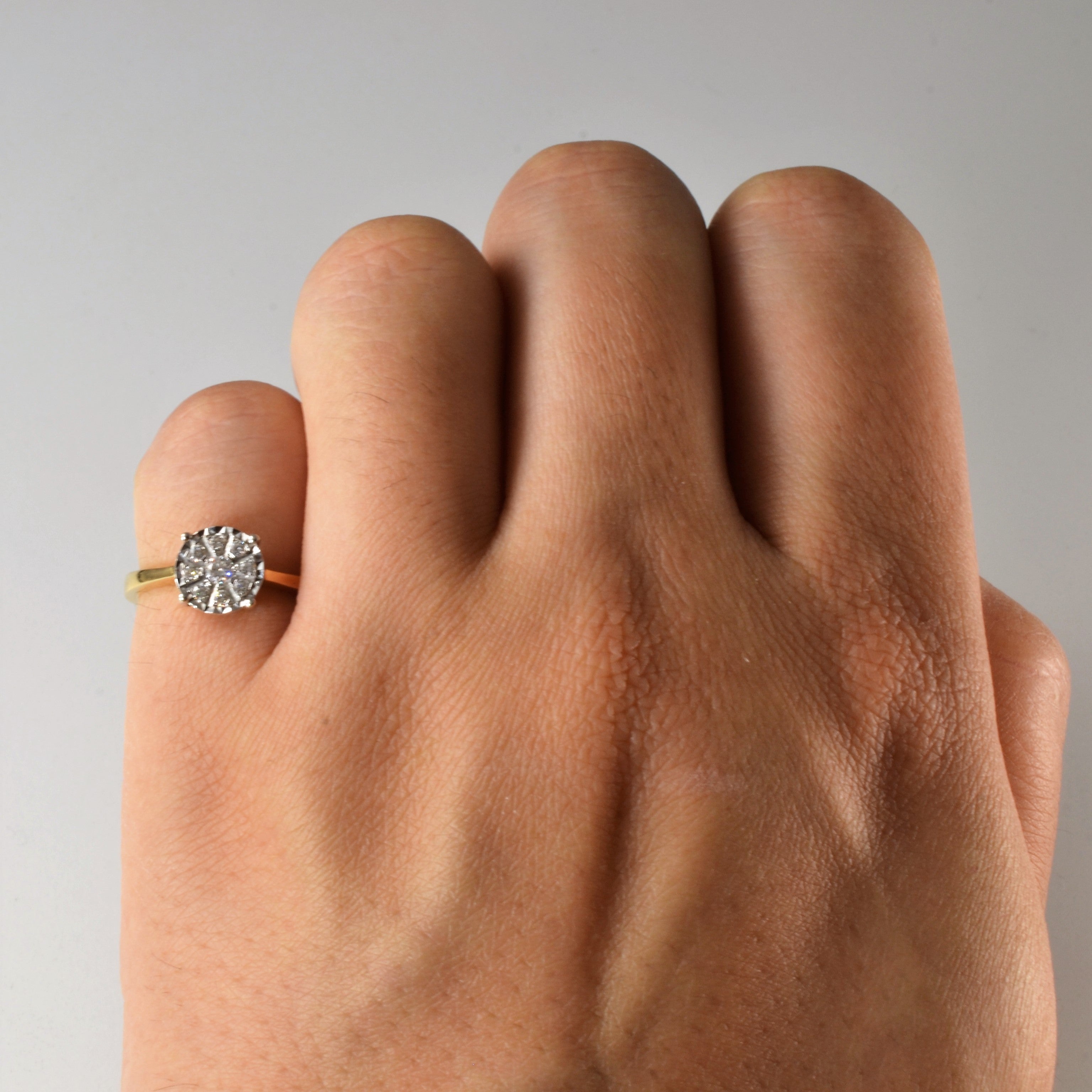Cluster Set Diamond Ring | 0.13ctw | SZ 4.5 |