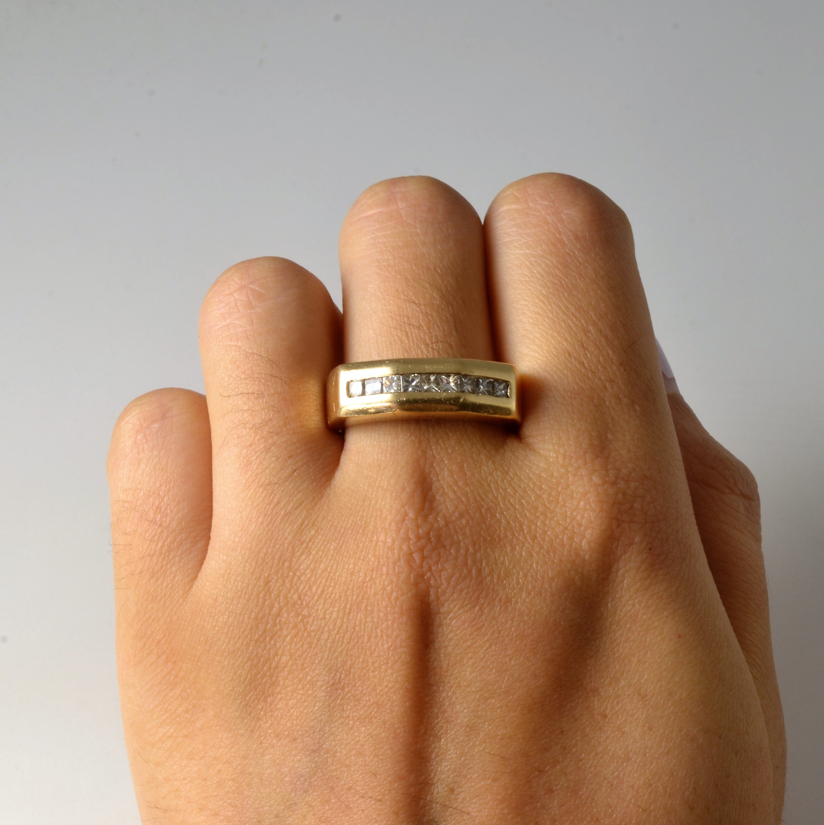 Tapered Edge Channel Set Diamond Band | 0.63ctw | SZ 10.25 |
