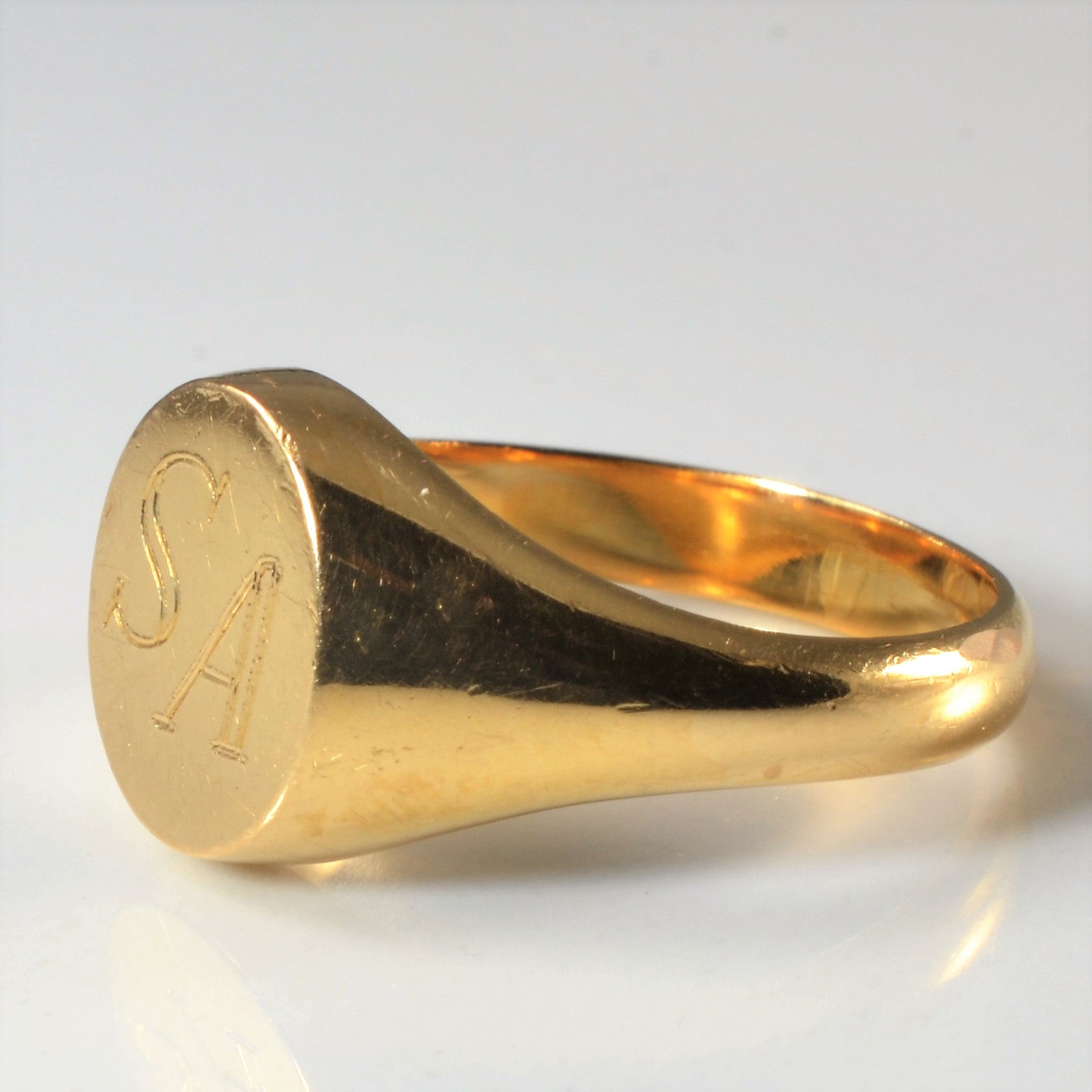 Initial 'SA' Signet Ring | SZ 6.75 |
