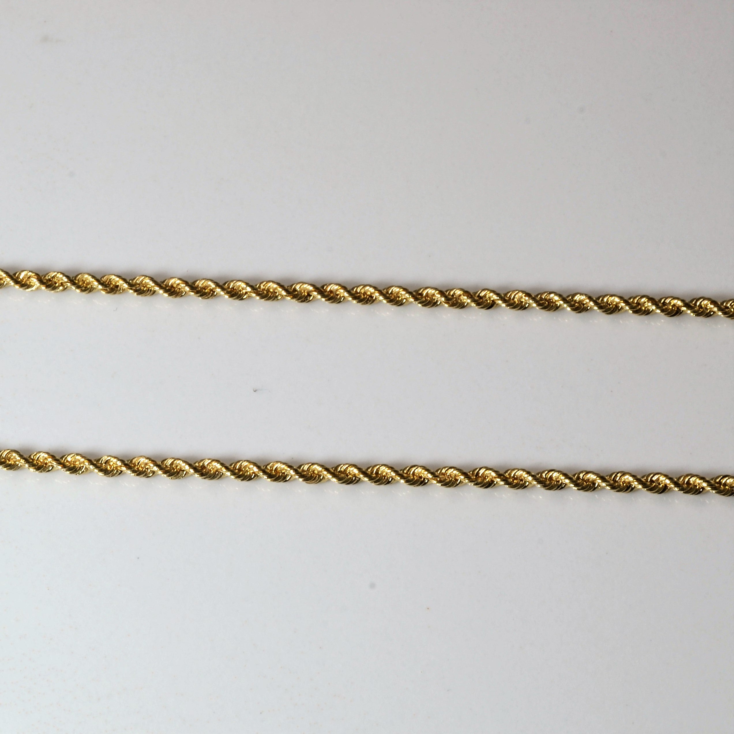 14k Yellow Gold Rope Chain | 24" |