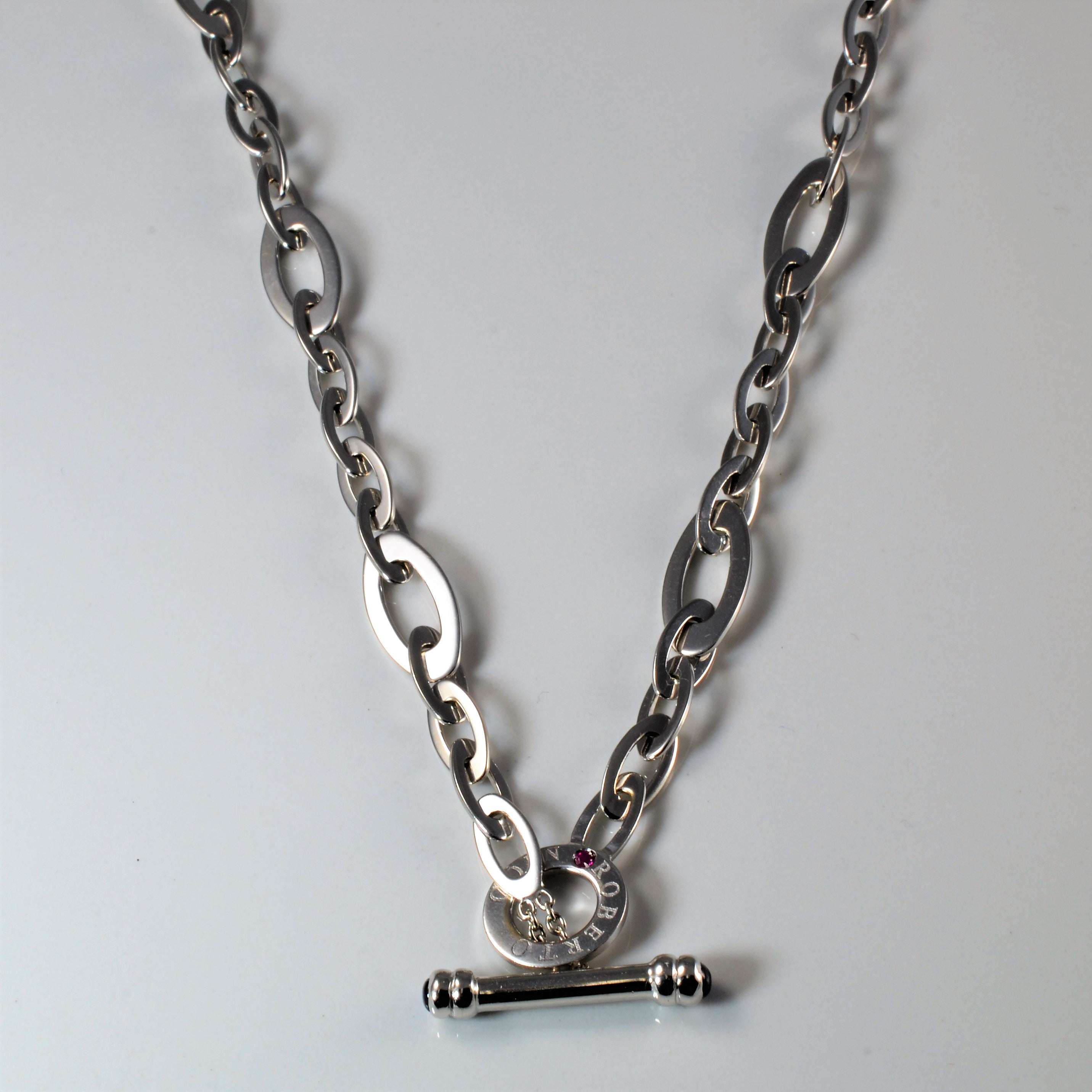 Roberto Coin' Rolo Chain Toggle Necklace | 18" |