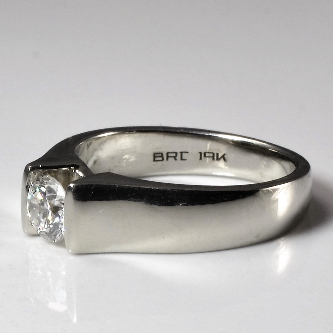 Tension Set Solitaire Canadian Diamond Ring | 0.43ct | SZ 5.25 |