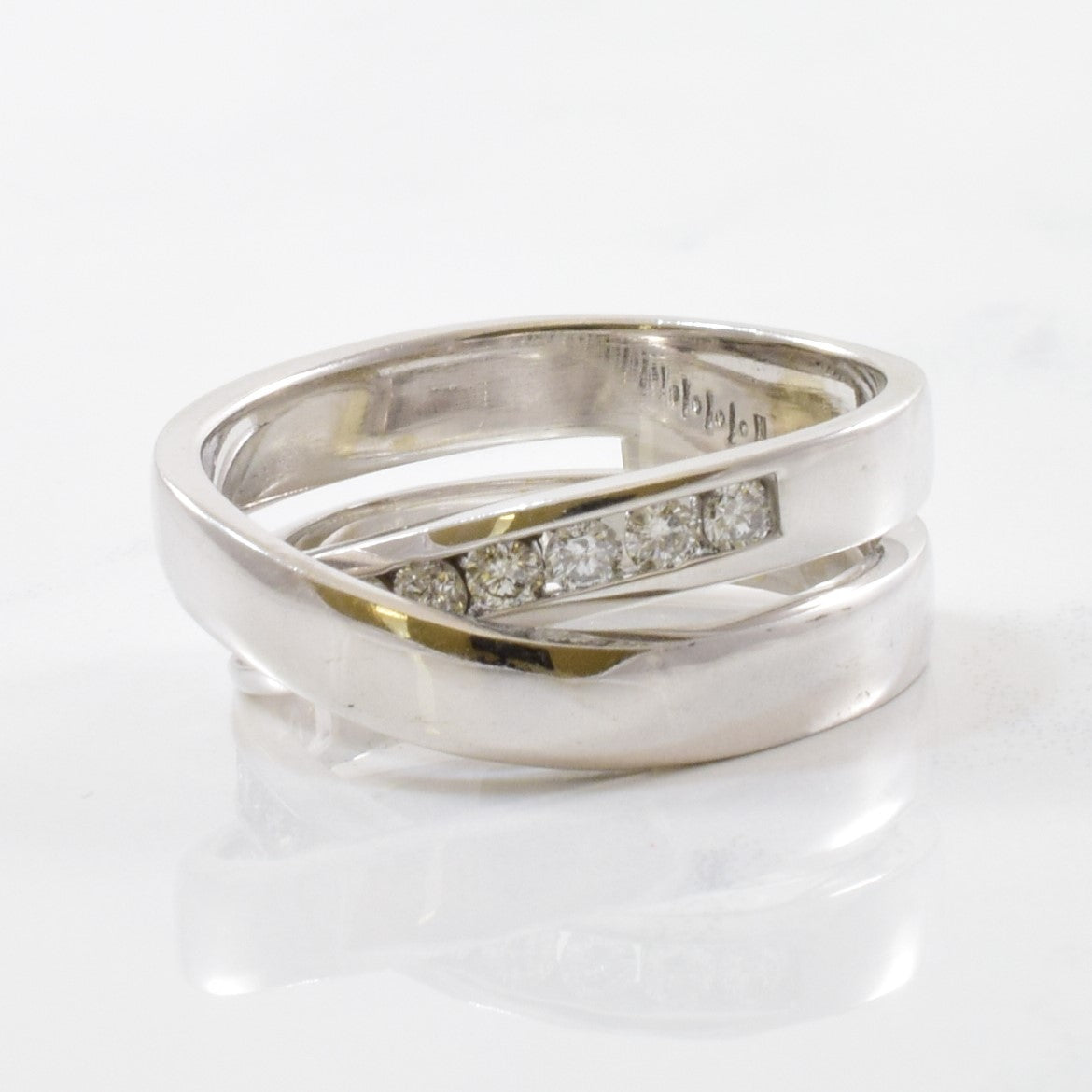 Diamond Channel Bypass Ring | 0.33ctw | SZ 6.5 |