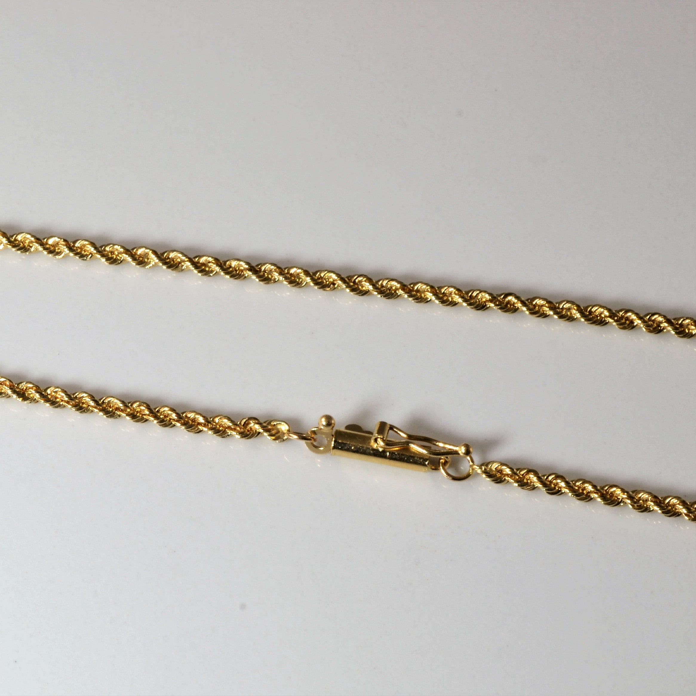 14k Yellow Gold Rope Chain | 24" |
