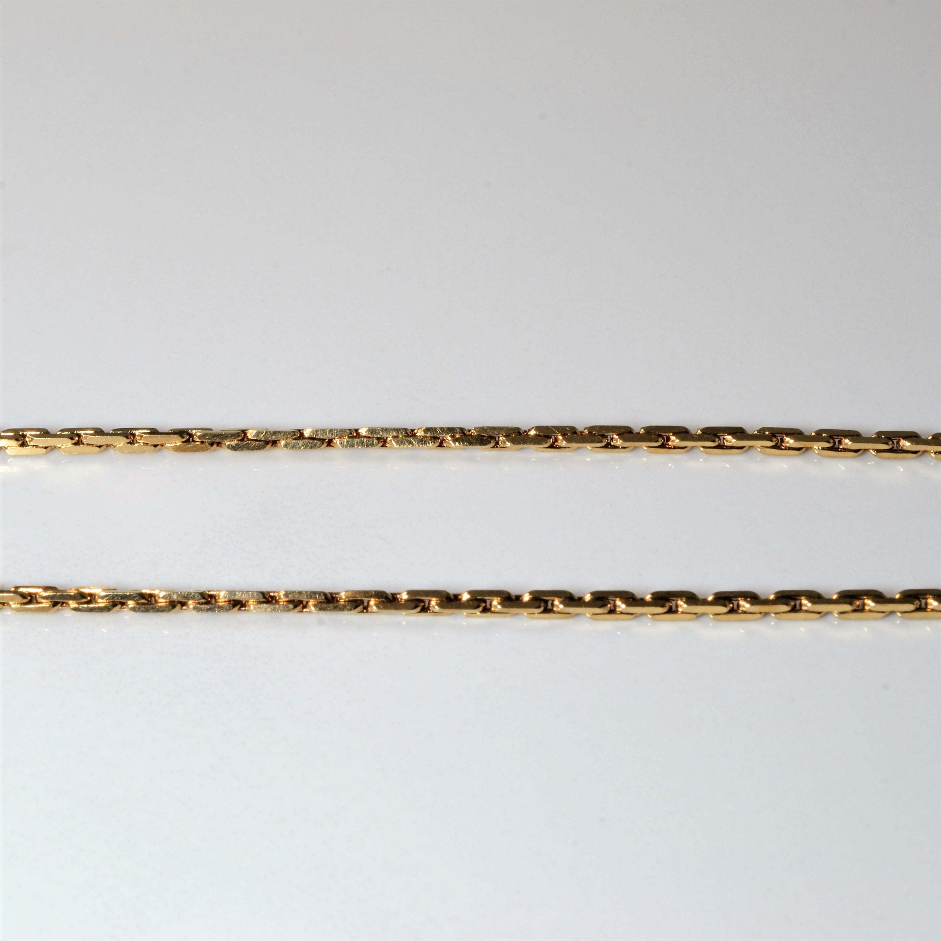 10k Yellow Gold Boston Link Chain | 15"|