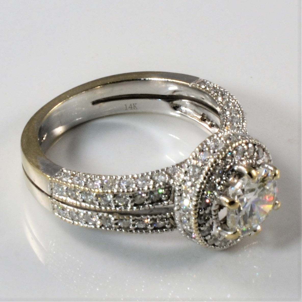 halo engagement ring, diamond engagement ring for sale,
