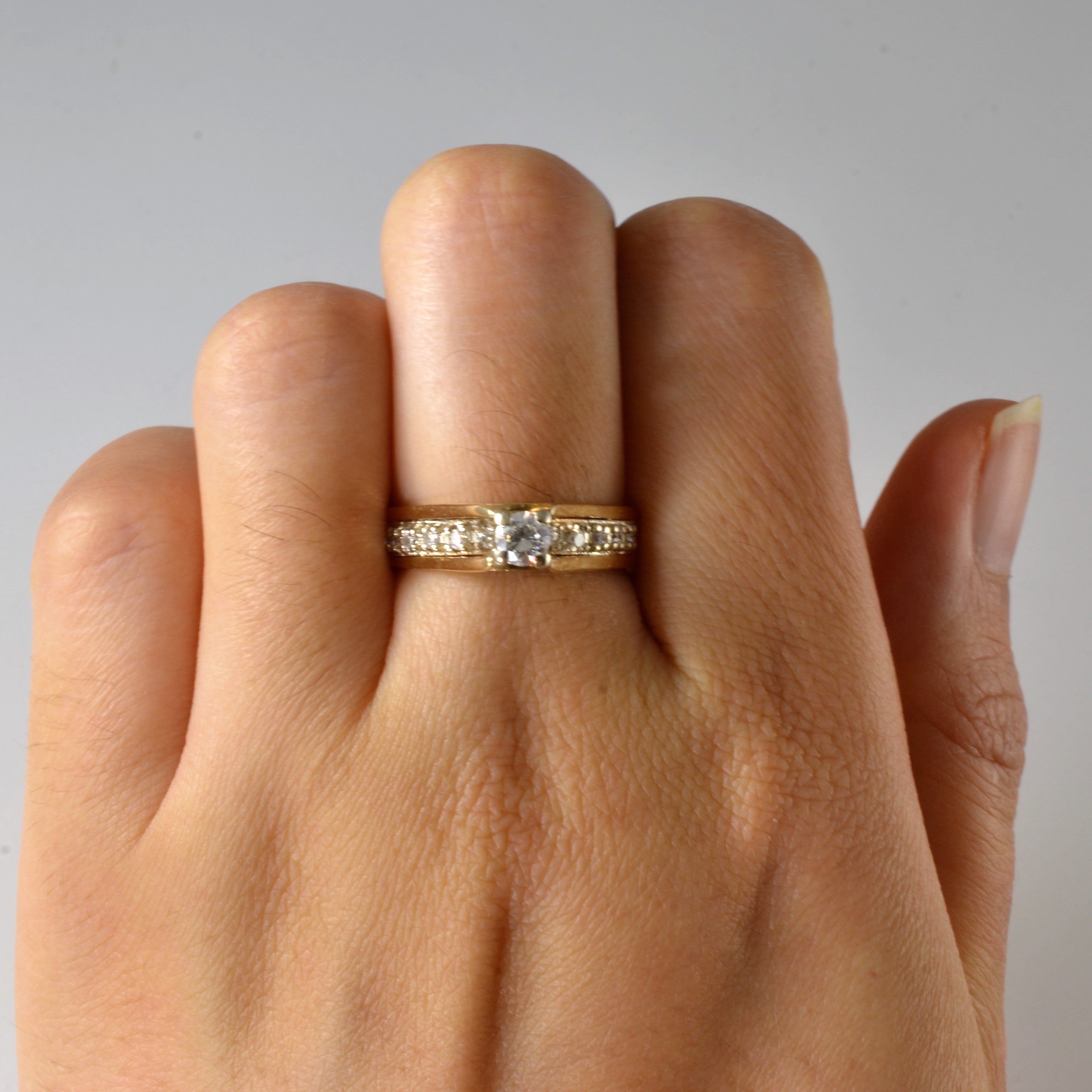 High Set Diamond Ring | 0.43ctw | SZ 6.5 |