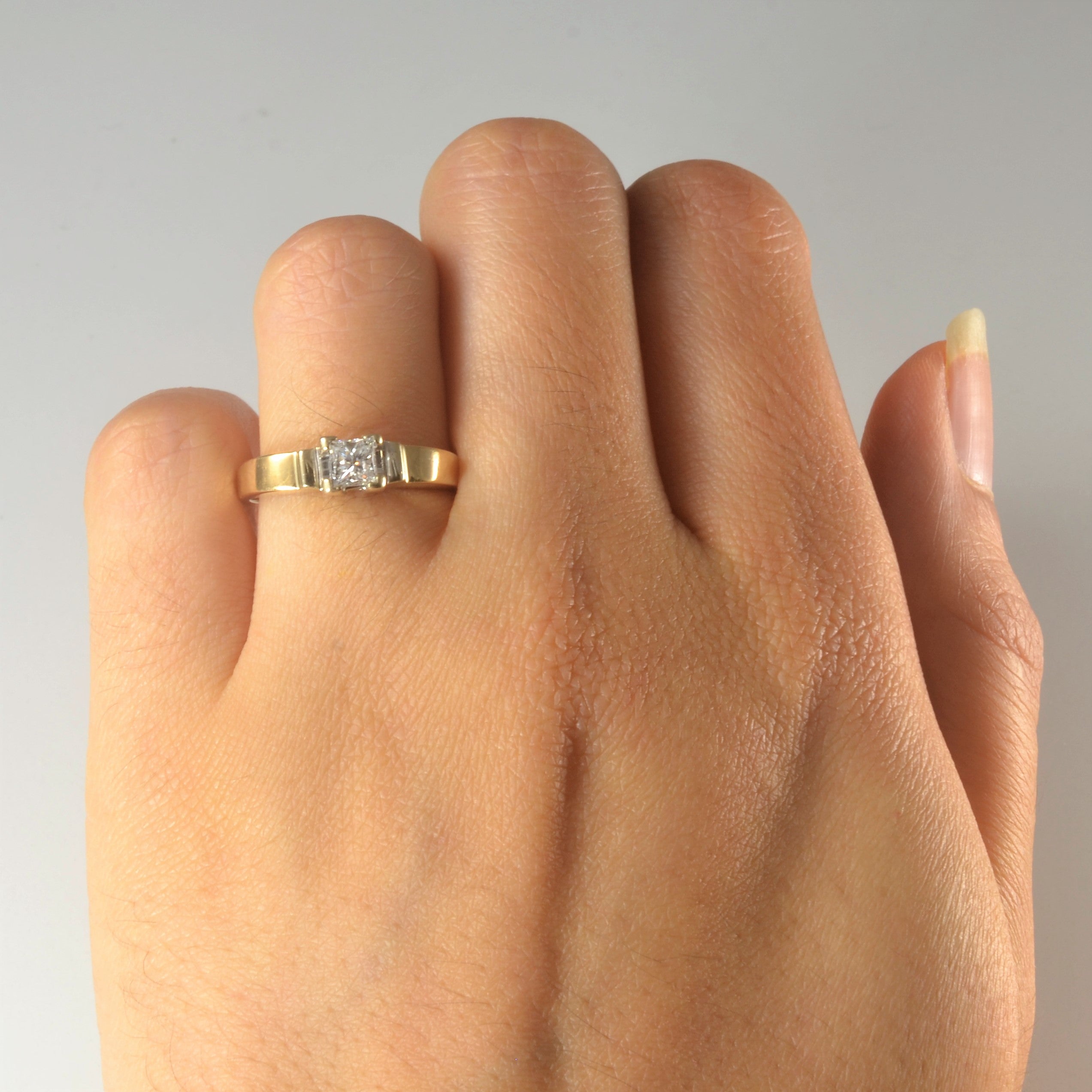 Princess Diamond Solitaire Ring | 0.40ct | SZ 6.75 |