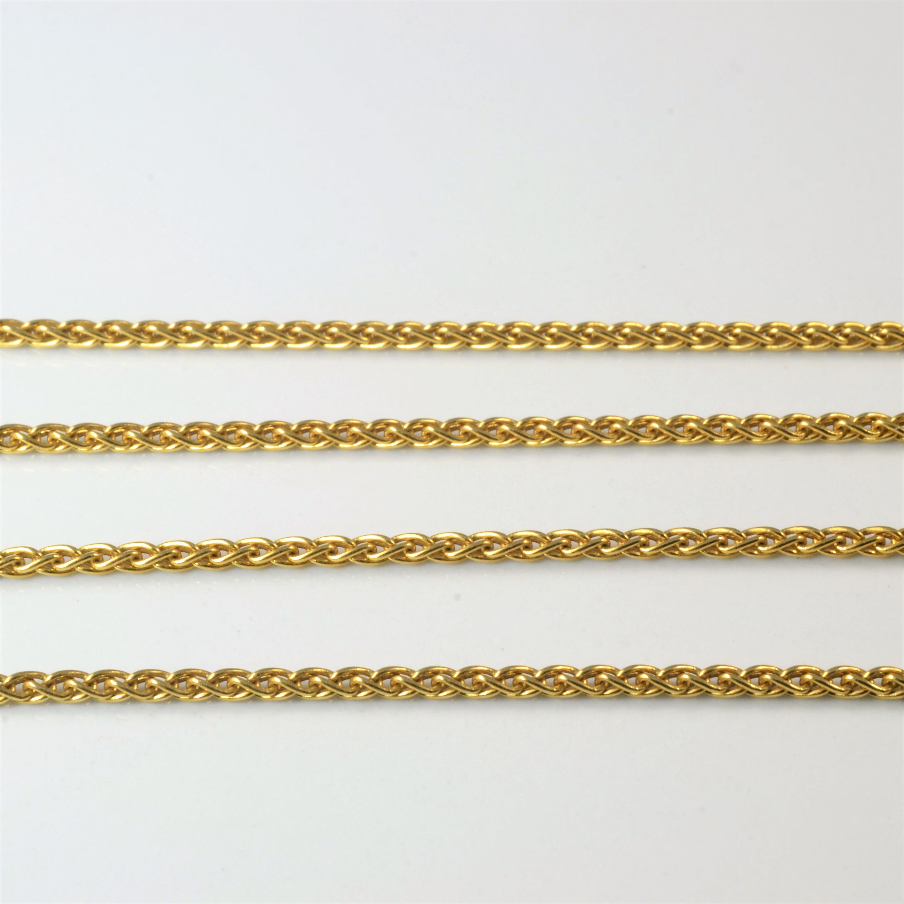 Italian Filigree Diamond Necklace | 0.19ctw | 24" |