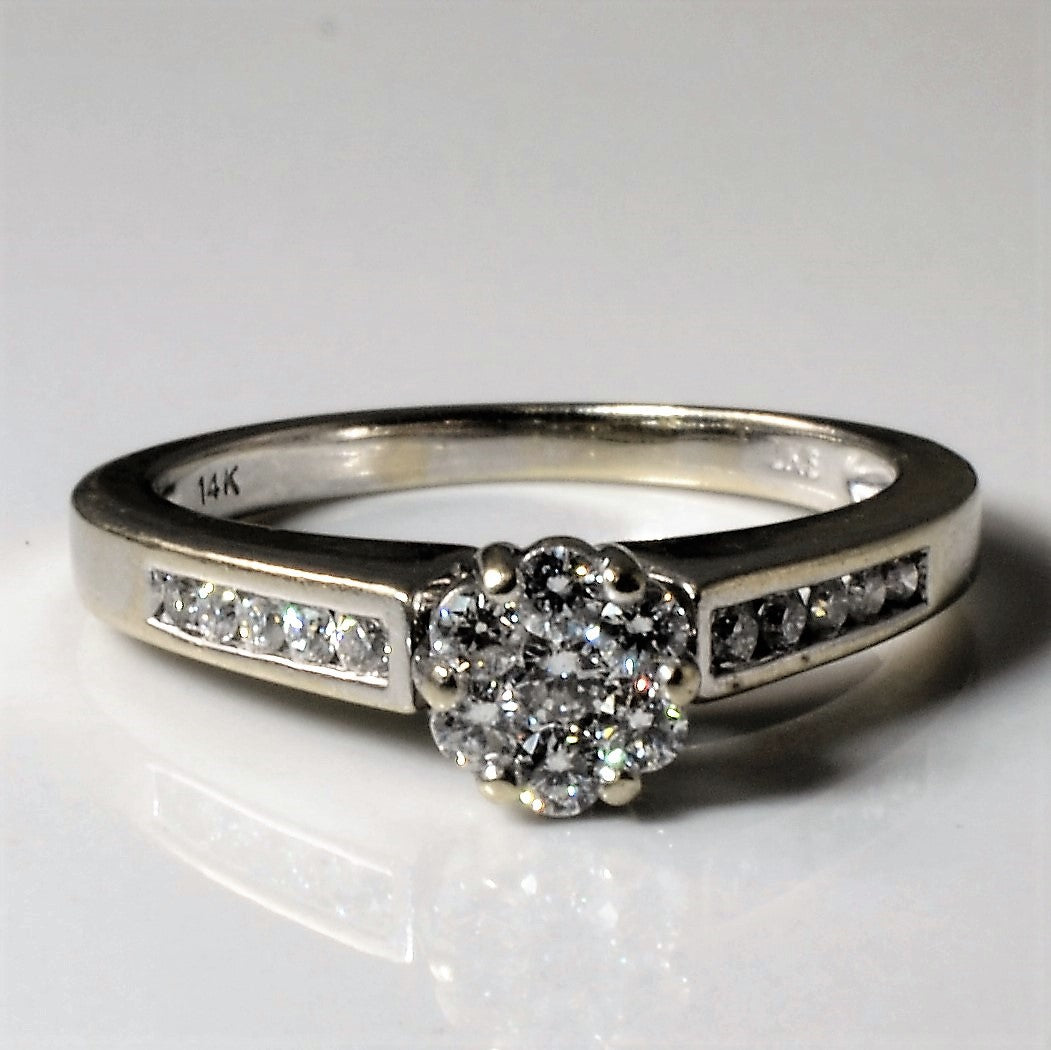 Illusion Cluster Diamond Ring | 0.37ctw | SZ 6 |