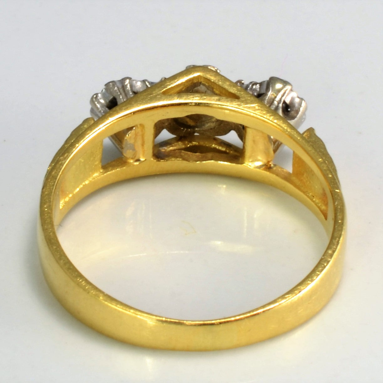 Vintage Three Stone Diamond Ring | 0.04 ctw, SZ 5.25 |