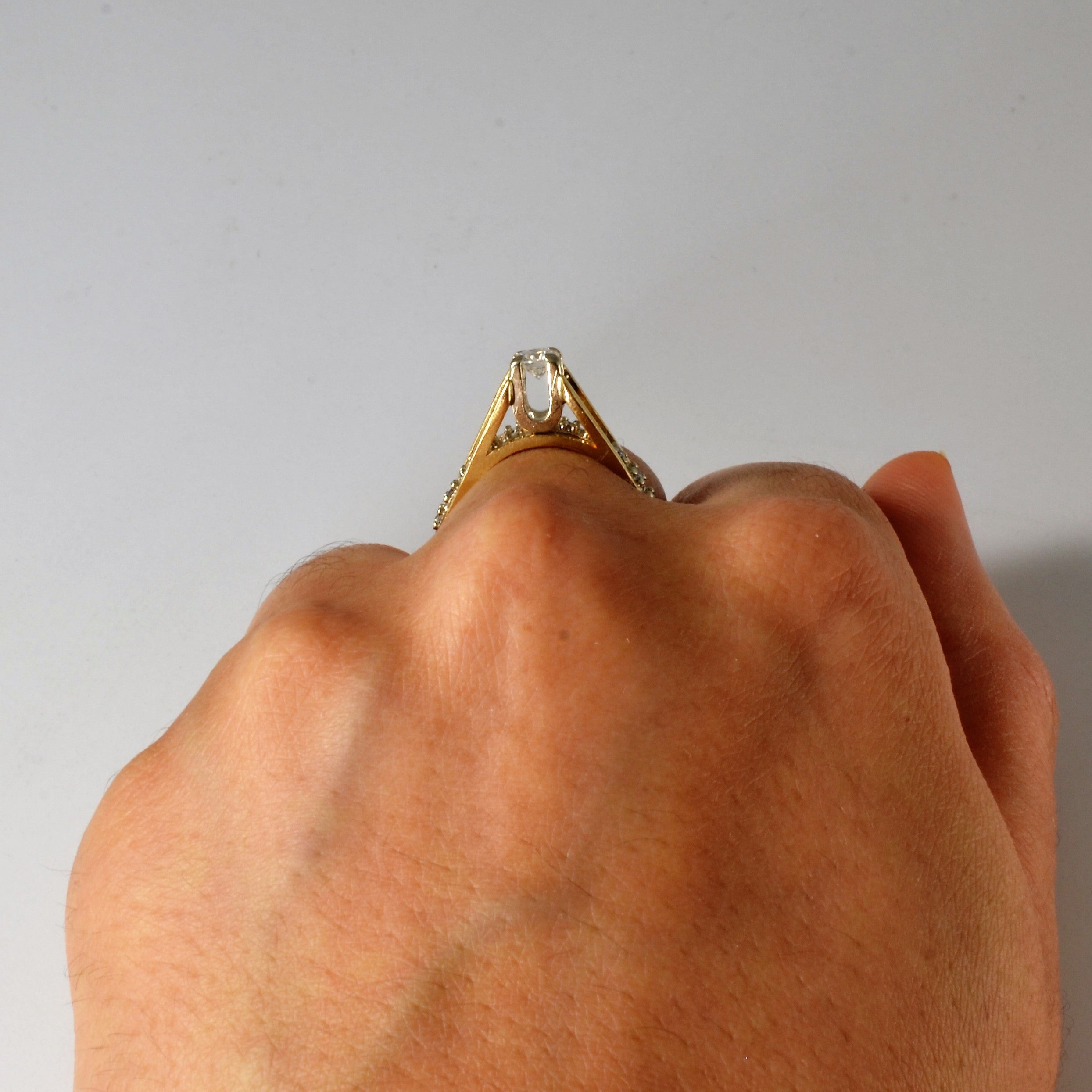 High Set Diamond Ring | 0.43ctw | SZ 6.5 |
