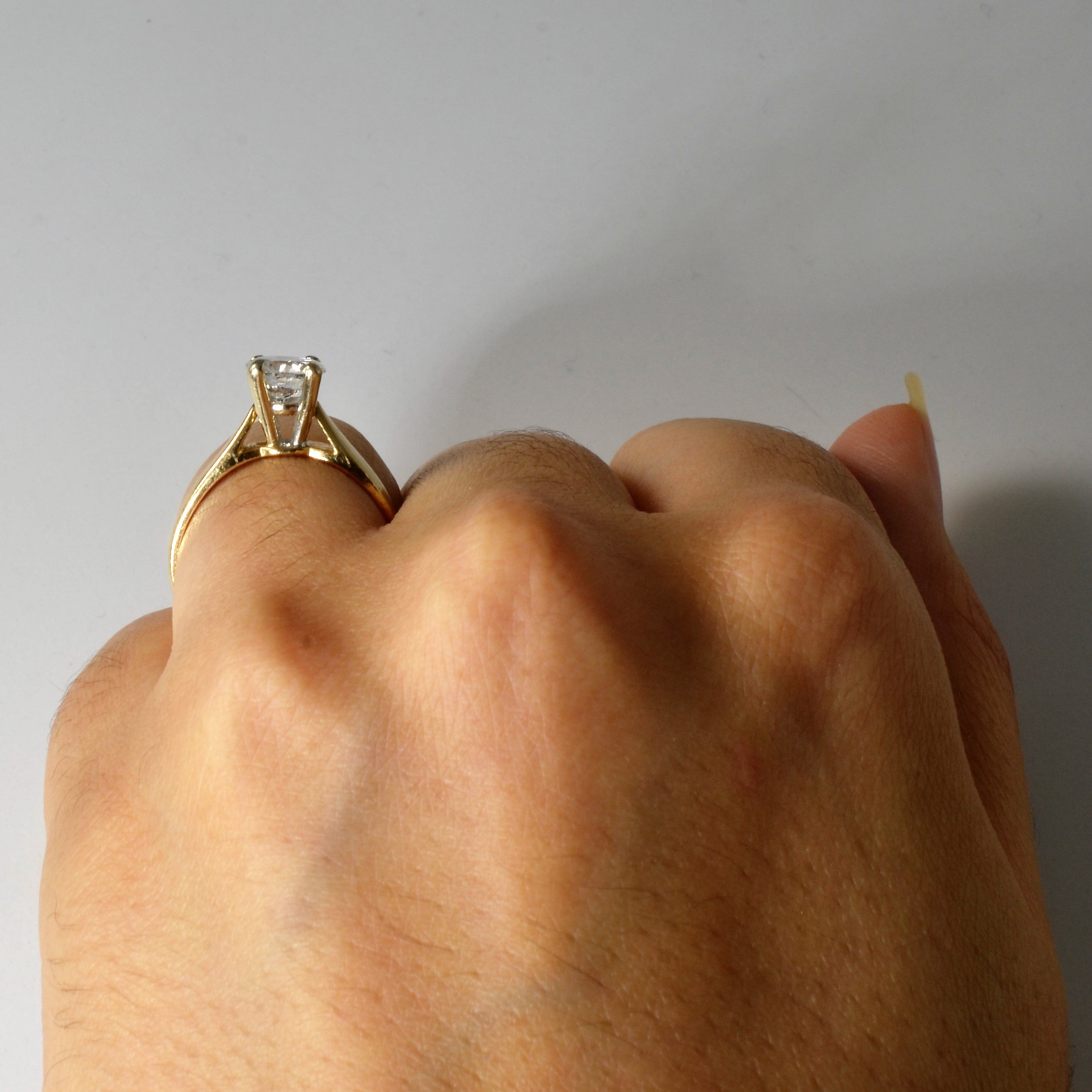 Basket Set Solitaire Diamond Ring | 0.92ct | SZ 6.5 |