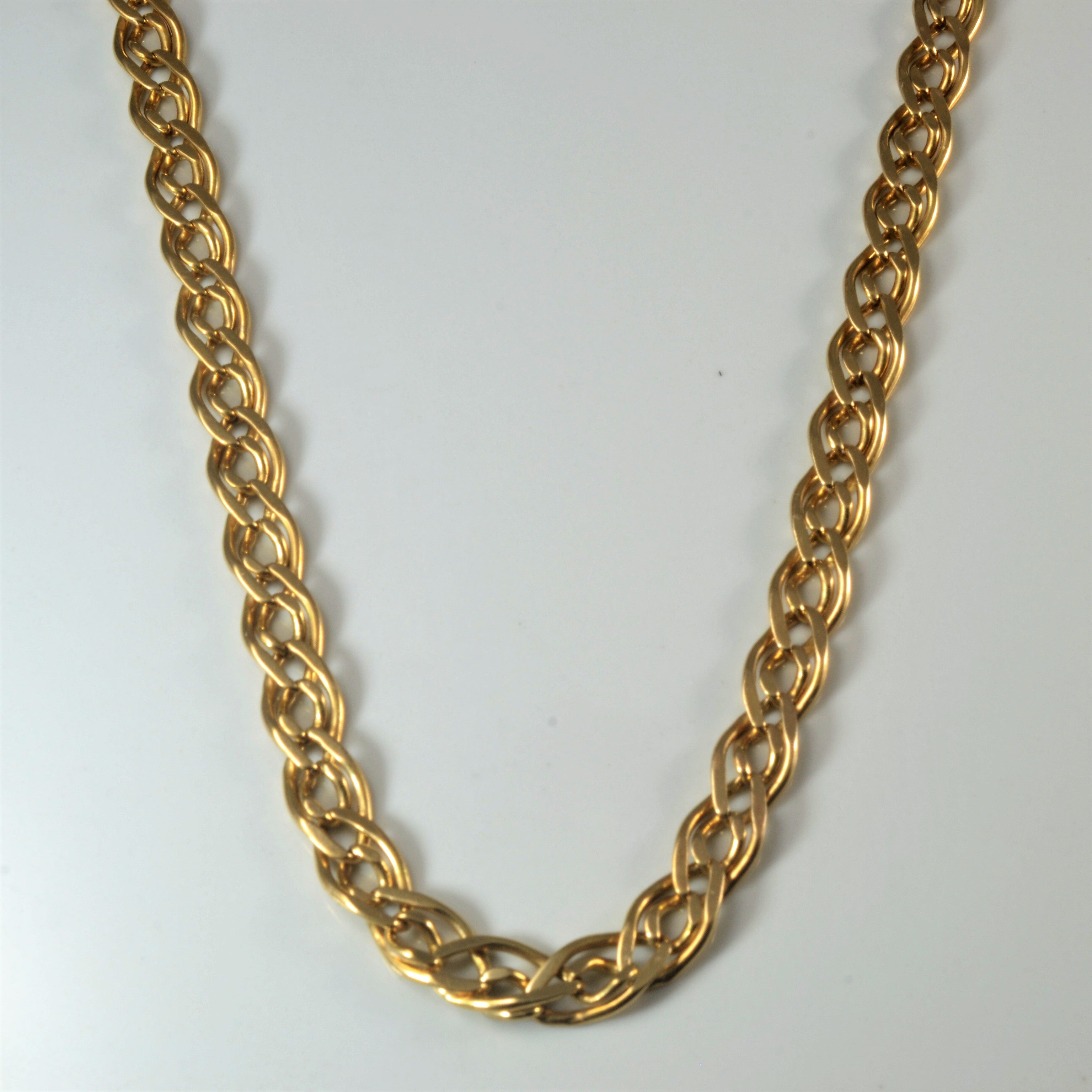 14k Italian Yellow Gold Fancy Link Chain | 23" |