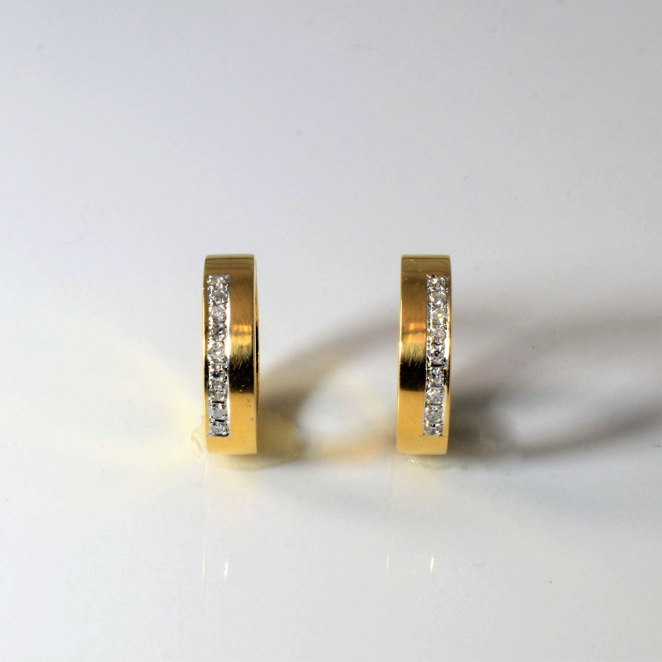 Diamond Huggie Earrings | 0.18ctw |