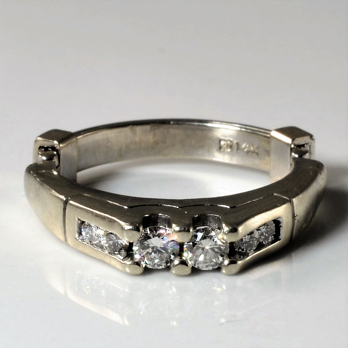 Arthritic Shank Double Diamond Band | 0.18ctw | SZ 3 |