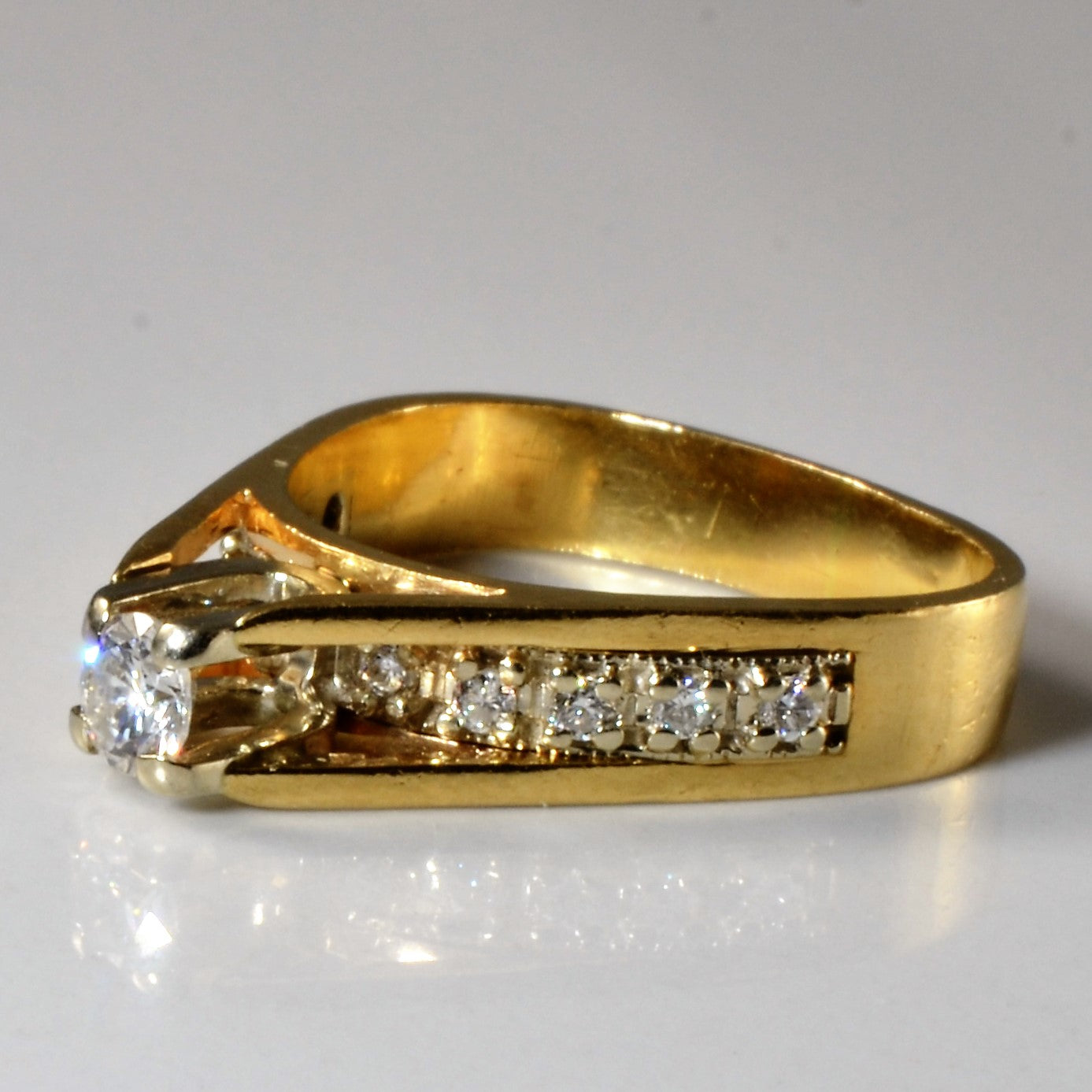 High Set Diamond Ring | 0.43ctw | SZ 6.5 |