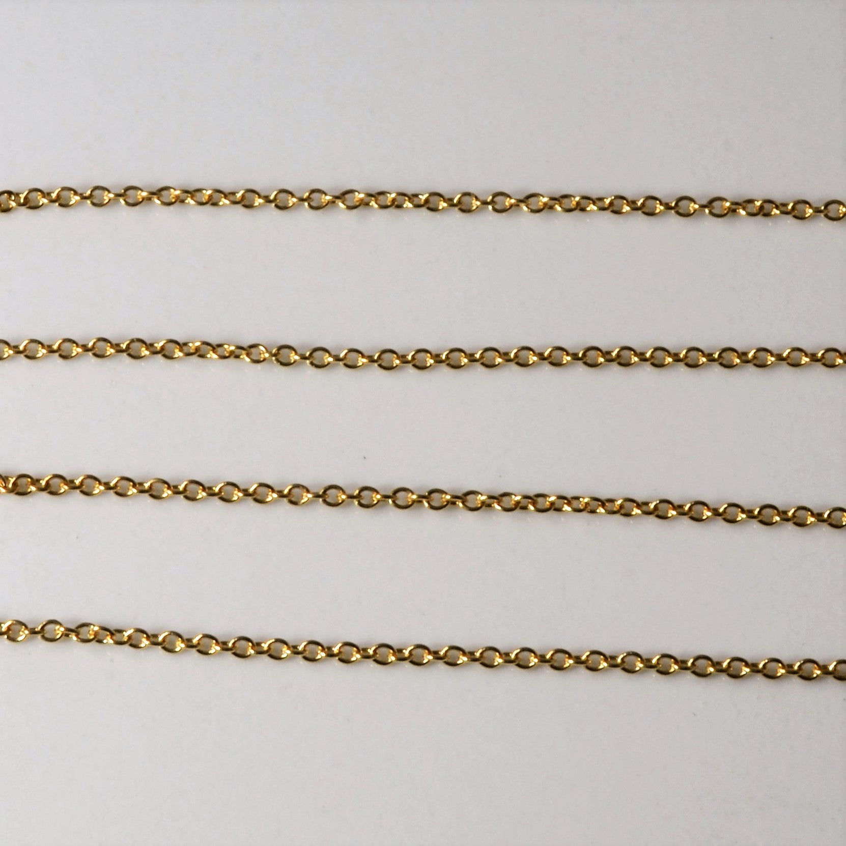 Pandora' 14k Yellow Gold Rolo Chain | 18"|