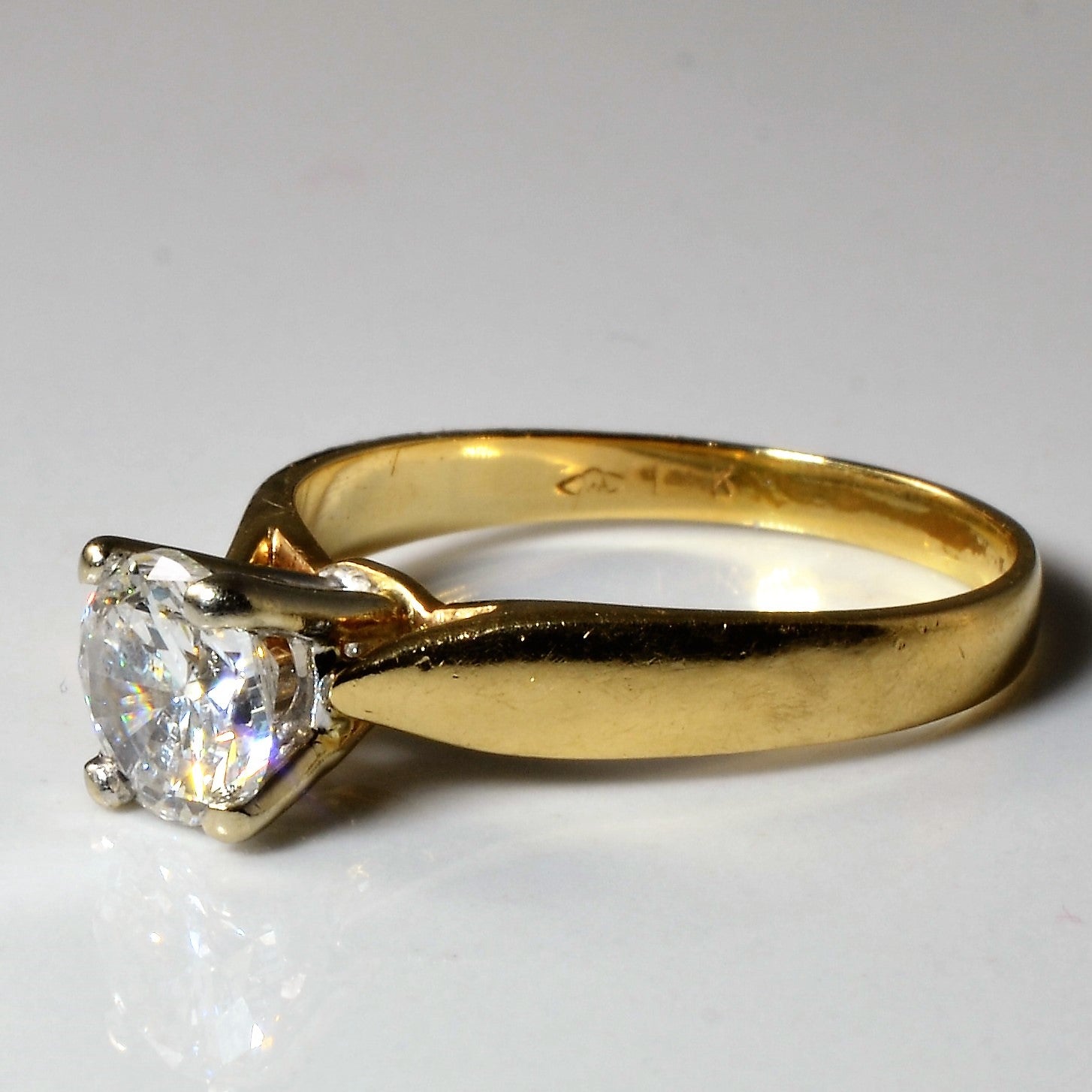 Basket Set Solitaire Diamond Ring | 0.92ct | SZ 6.5 |