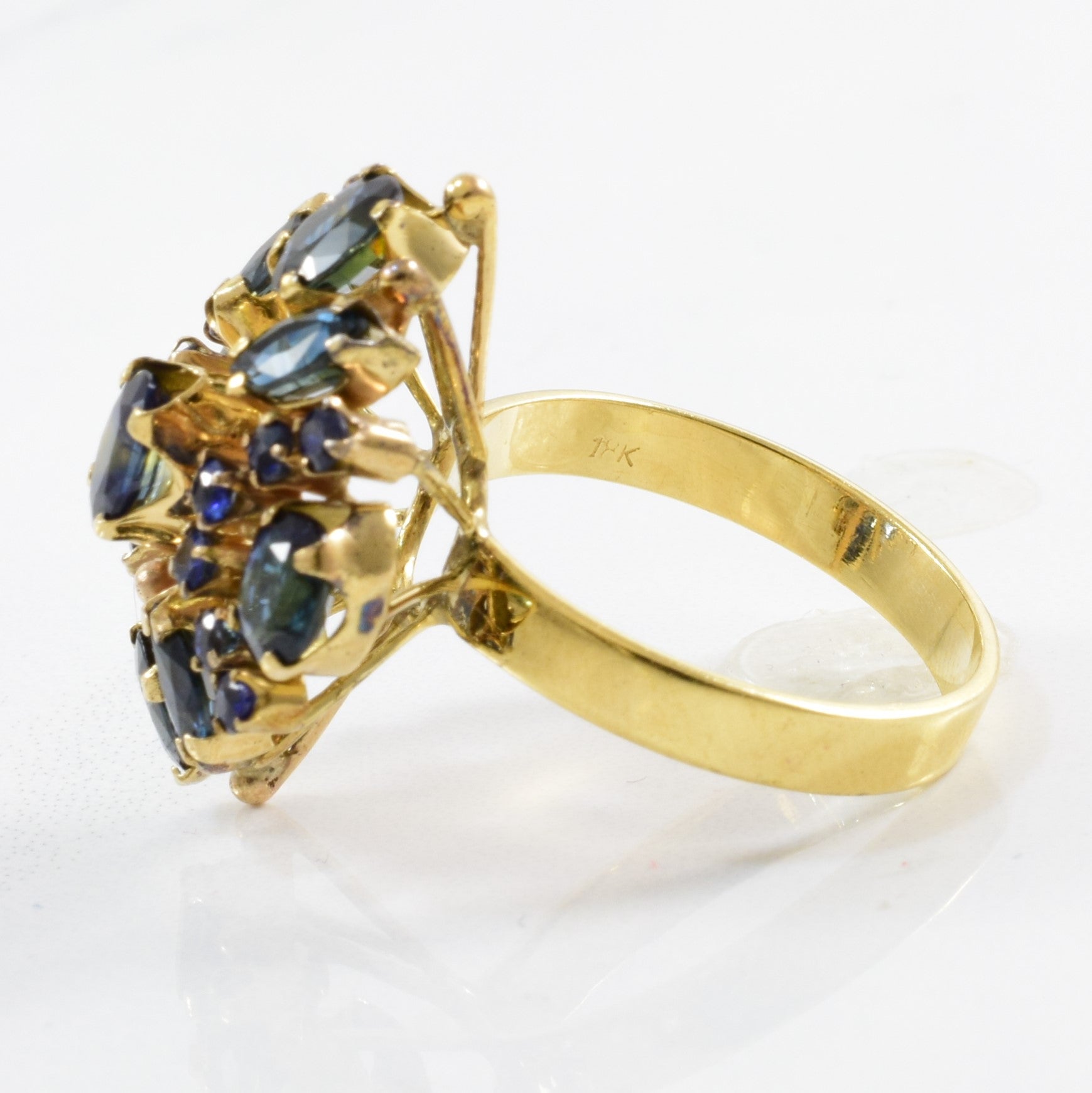 Elegant Sapphire Cocktail Ring | 3.20ctw | SZ 7.5 |