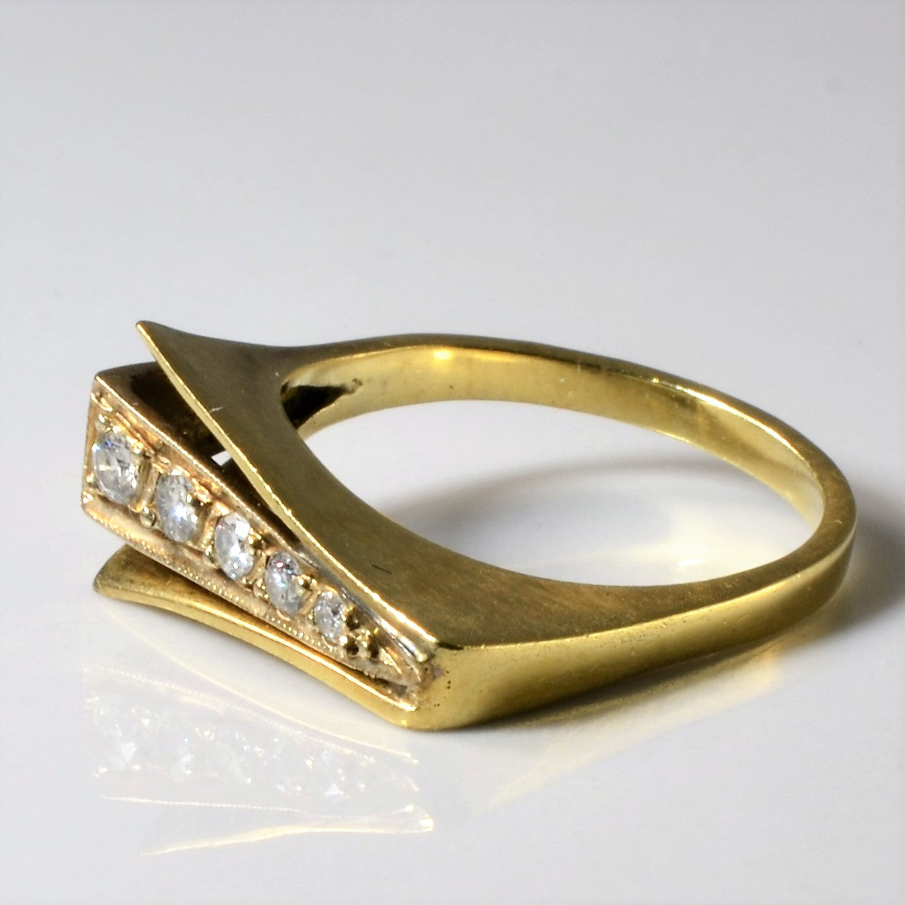 Abstract Five Stone Diamond Ring | 0.60ctw | SZ 6.25 |