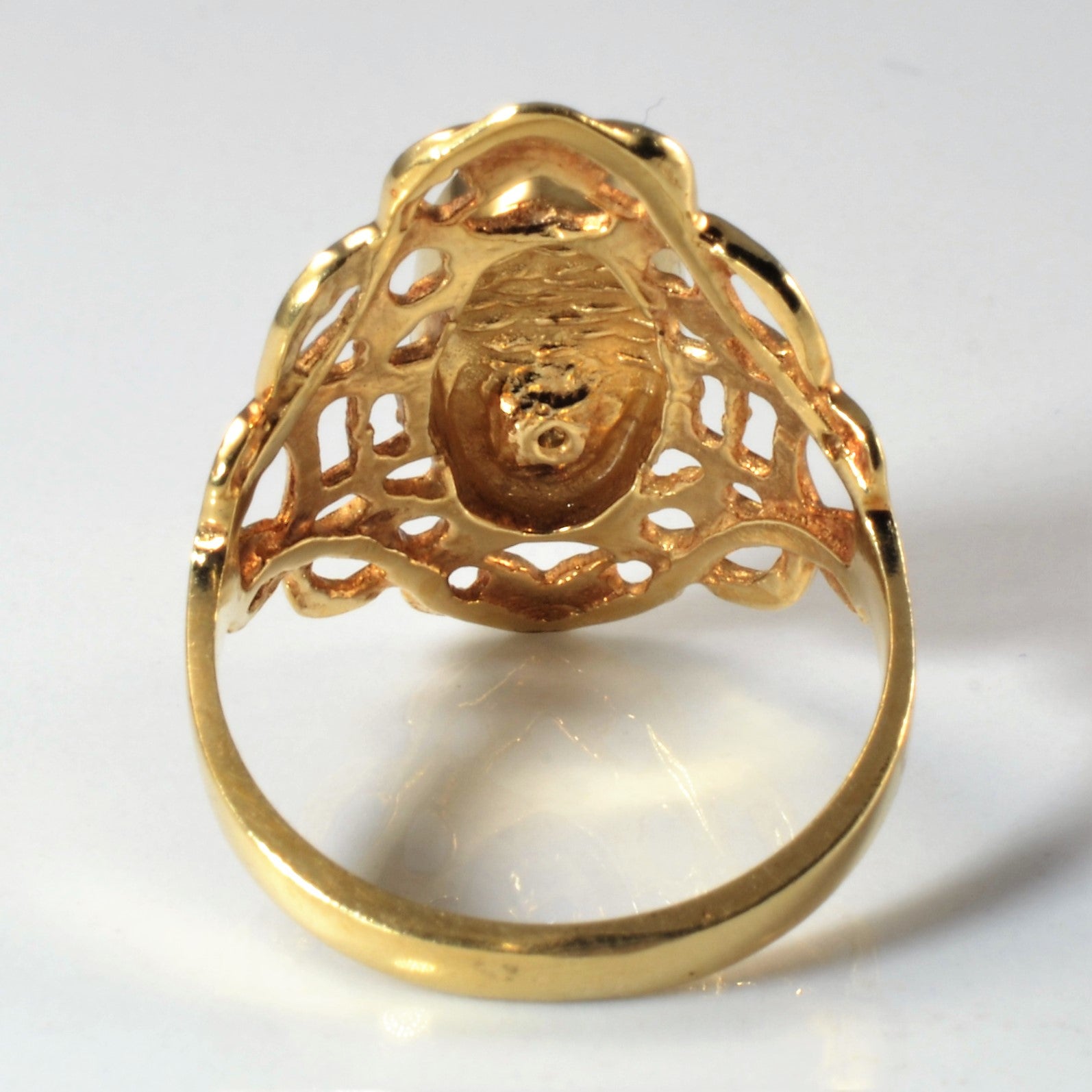 Filigree Diamond Signet Ring | 0.005ct | SZ 6 |