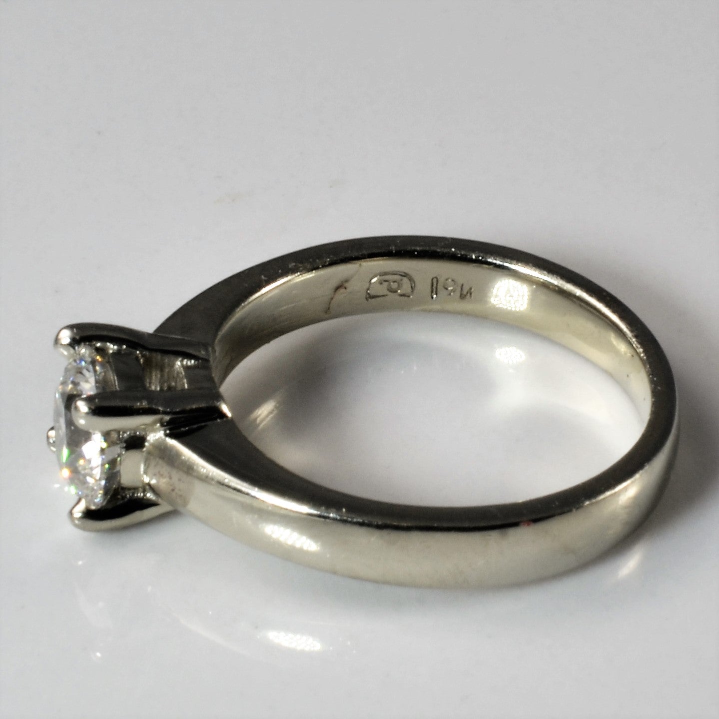 Solitaire Diamond Engagement Ring | 0.81ct | SZ 4.75 |
