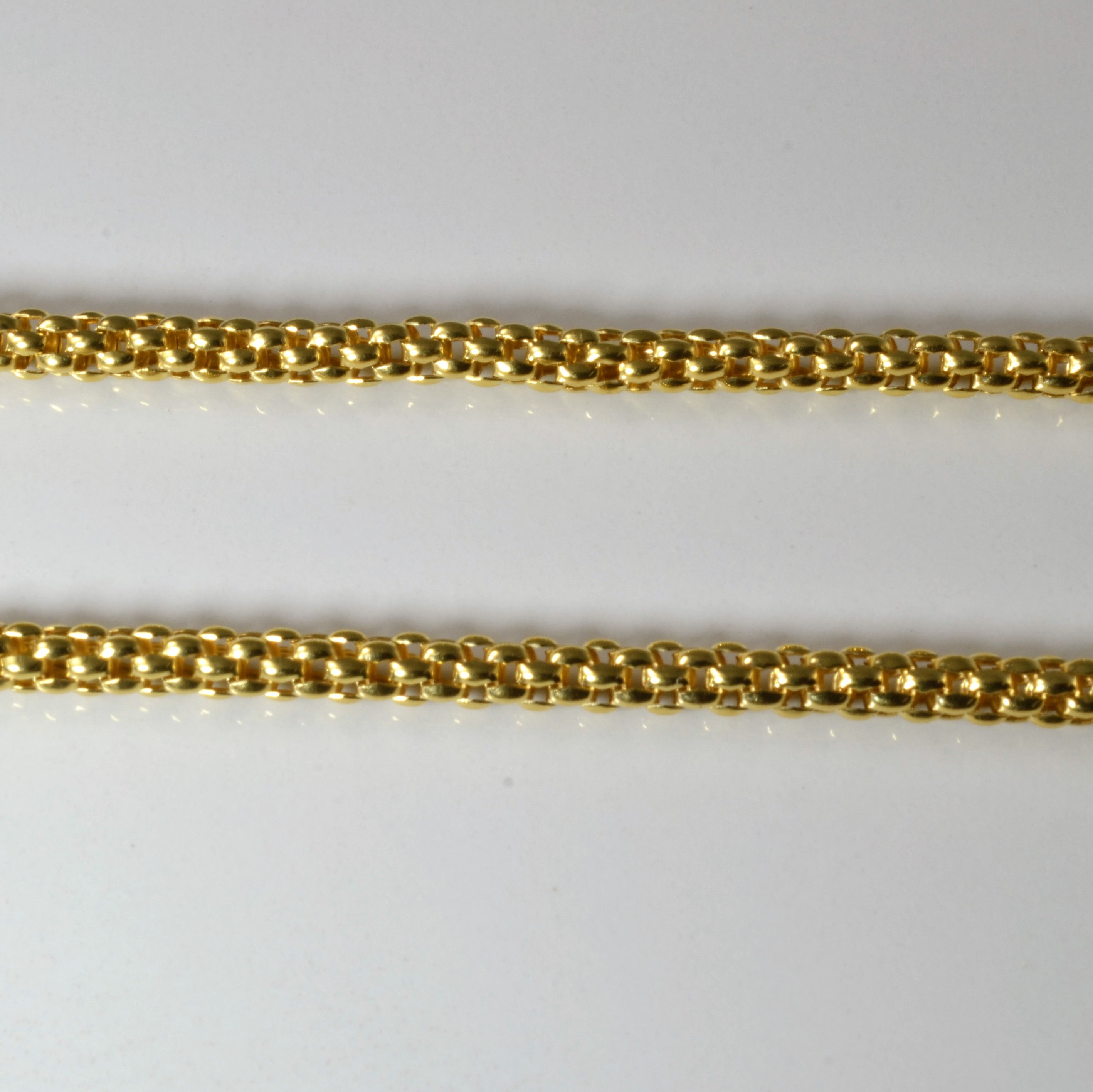 Textured Chain Diamond Knot Necklace | 0.06ctw | 18"|
