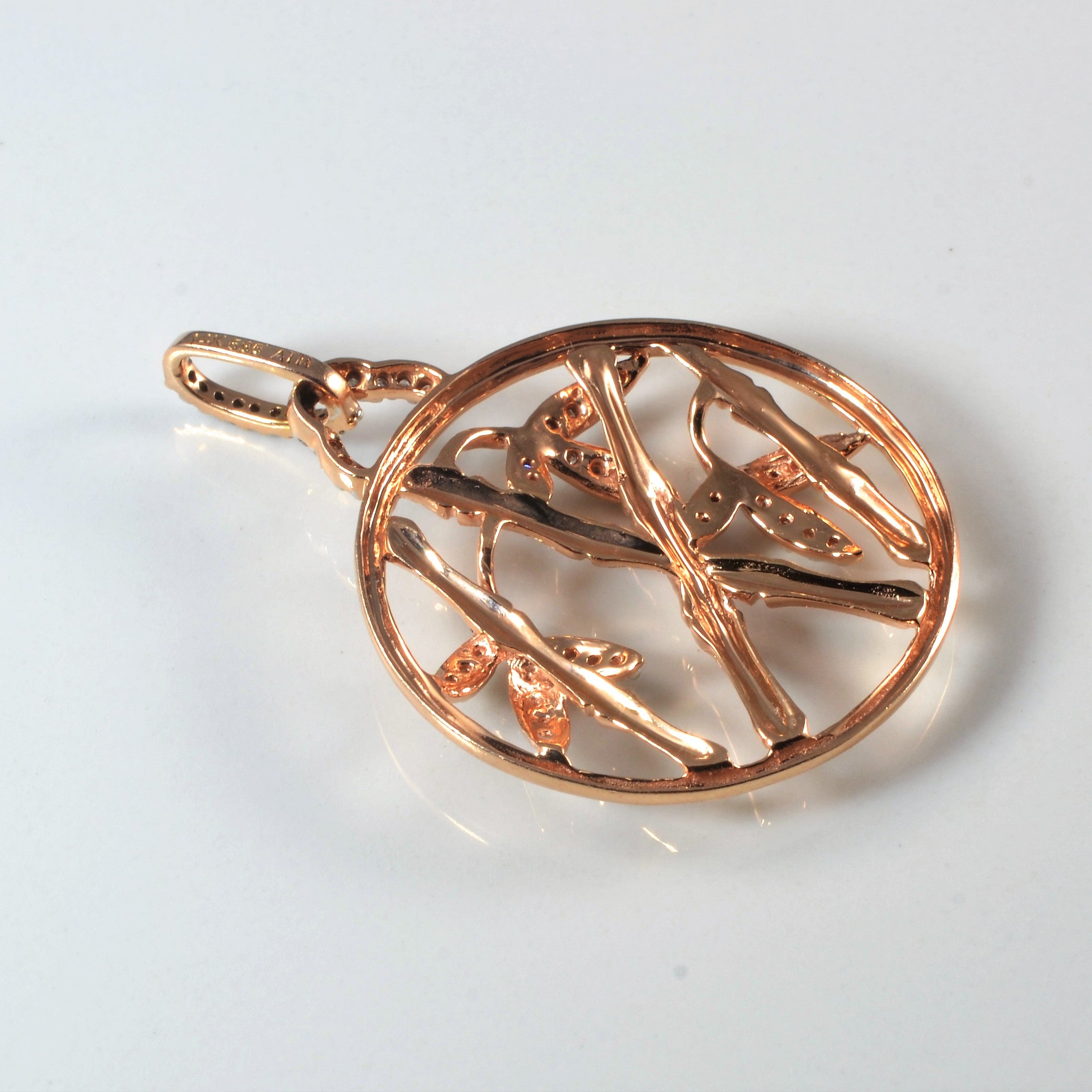 Diamond Bamboo Pendant | 0.25ctw |