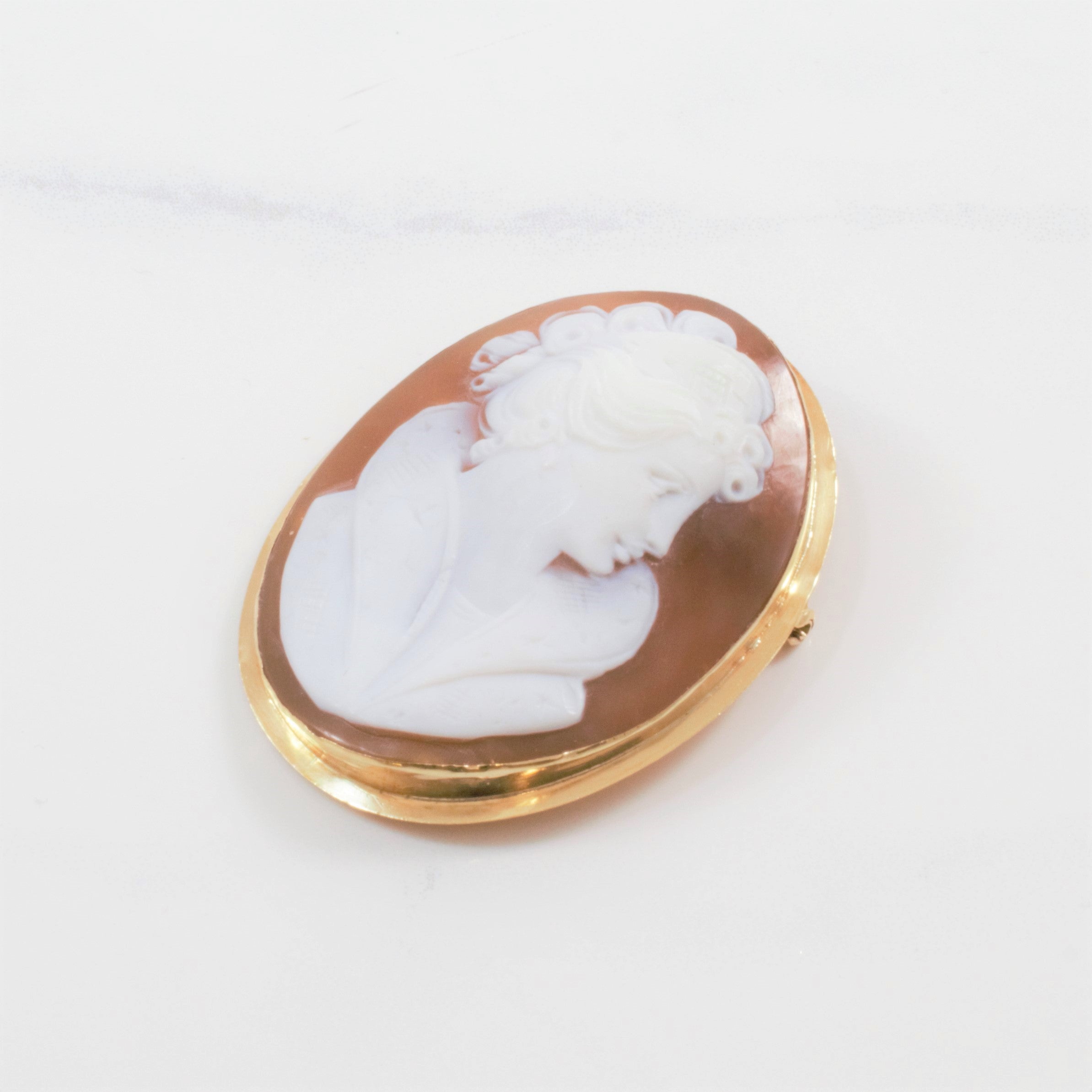 Convertible Cameo Brooch Pendant Circa 1930's