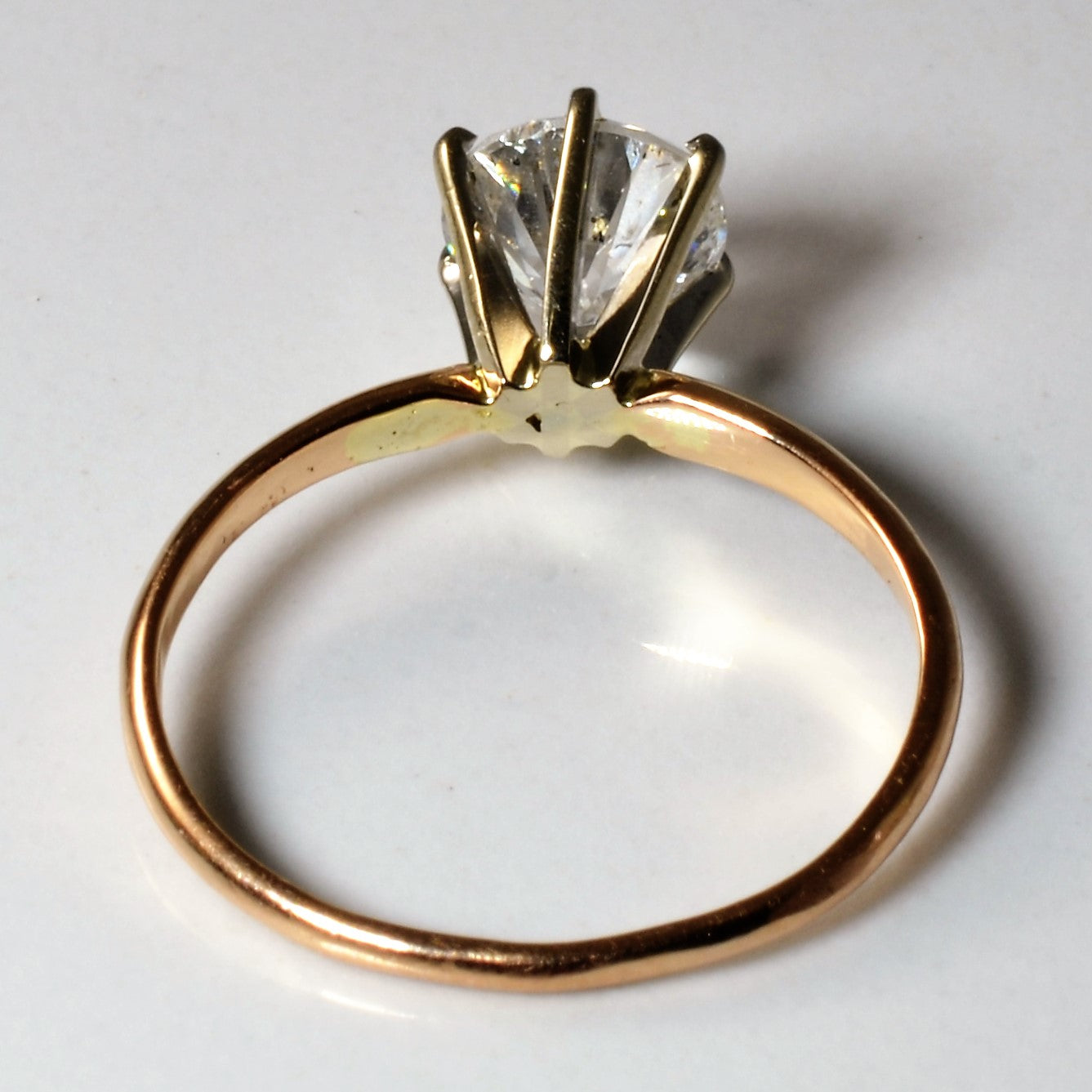 Six Prong High Set Solitaire Diamond Ring | 1.25ct | SZ 6.5 |