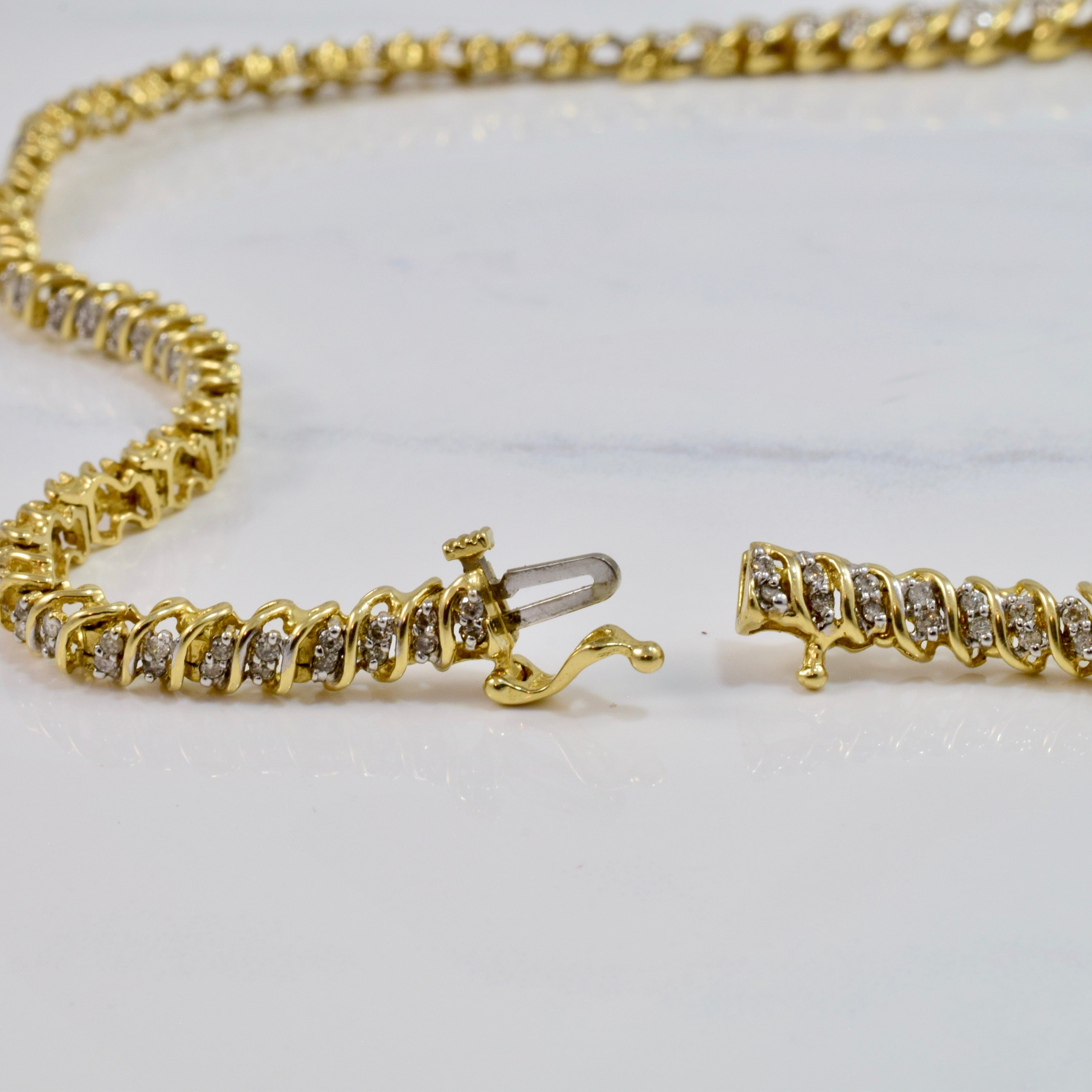 Large Diamond Necklace | 5.74 ctw SZ 16.5" |