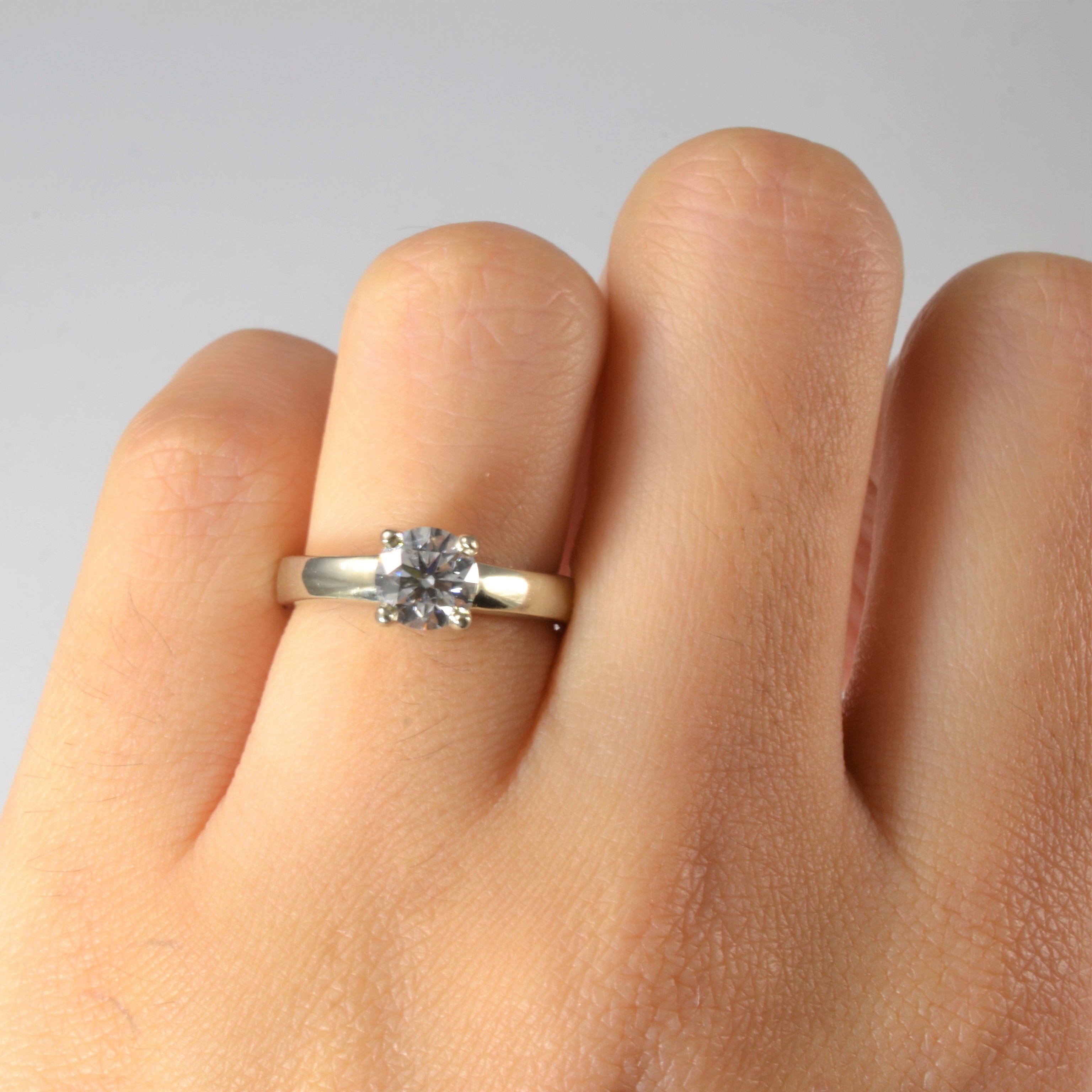 Solitaire Diamond Engagement Ring | 0.81ct | SZ 4.75 |