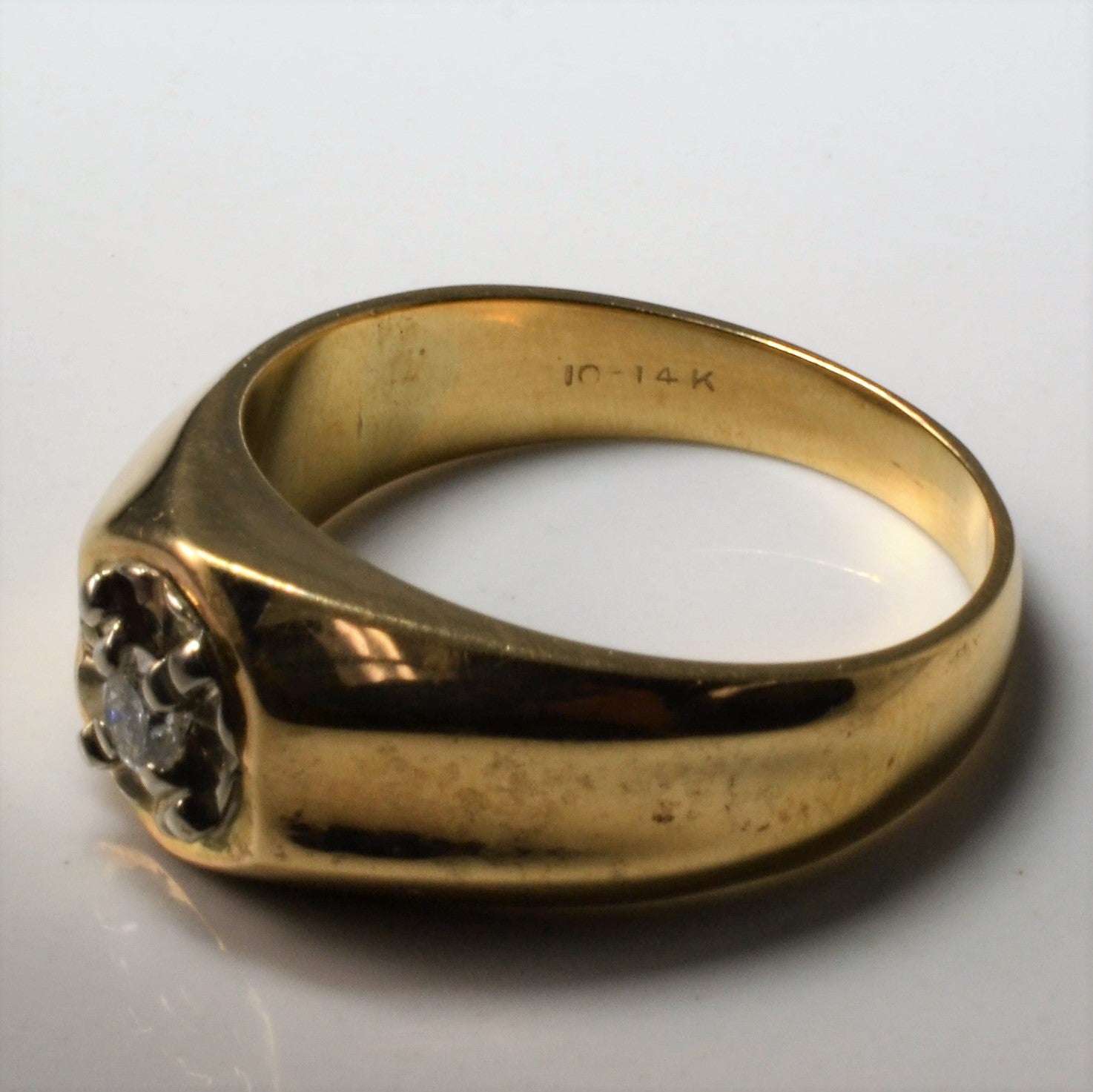 Illusion Set Diamond Tapered Ring | 0.17ct | SZ 10.25 |