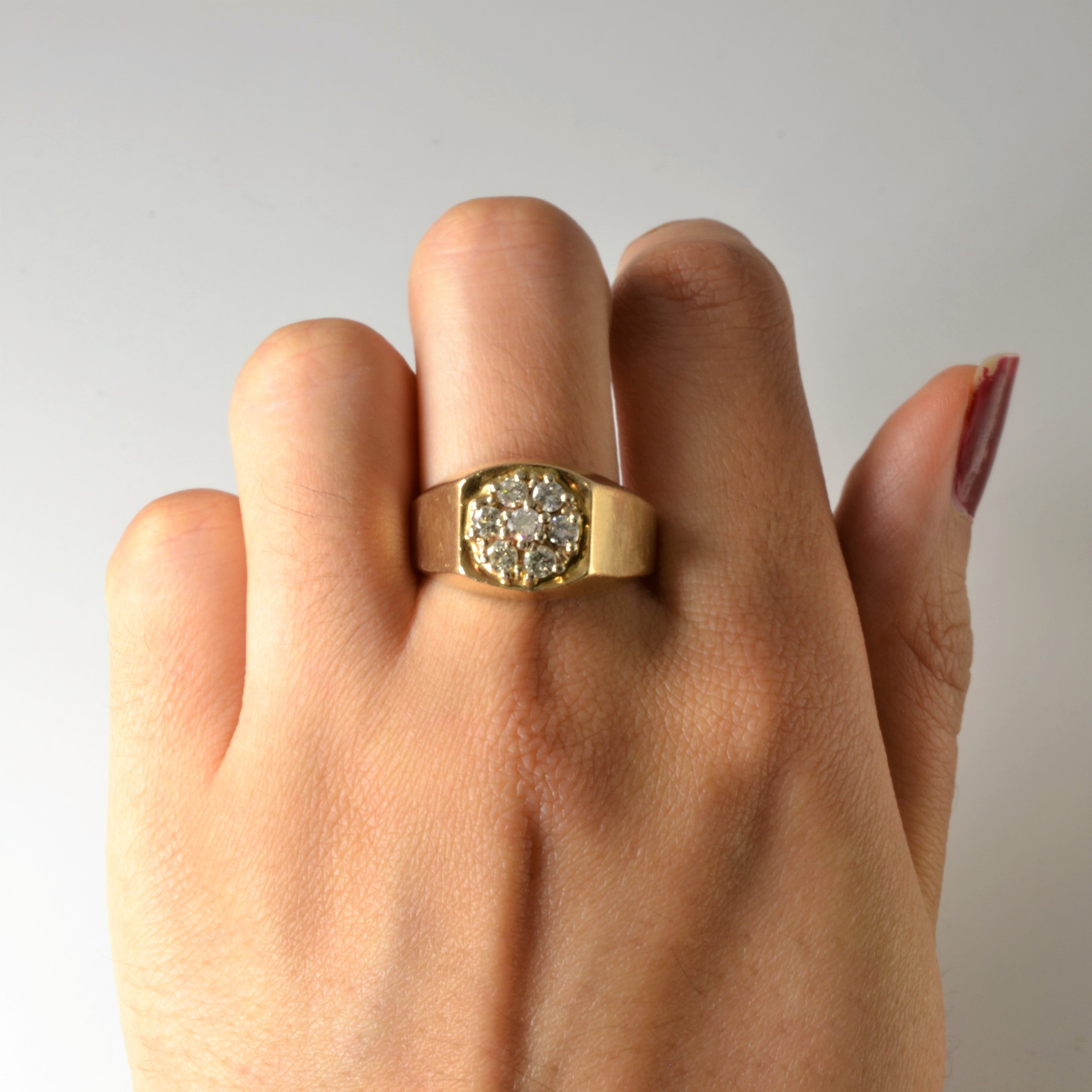 Cluster Set Diamond Ring | 0.49ctw | SZ 10.5 |