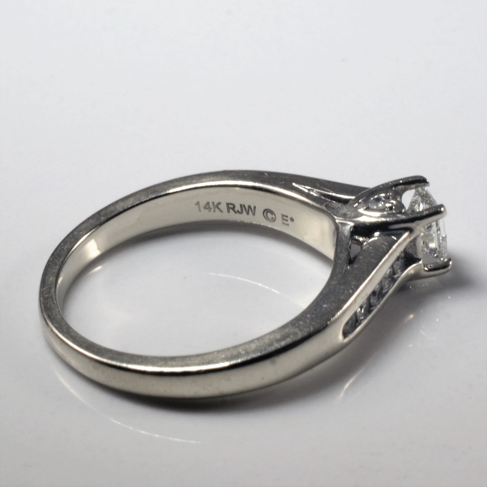 Princess Cathedral Engagement Ring | 0.71ctw | SZ 7 |