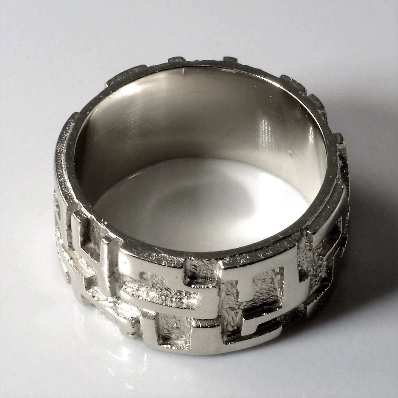 White Gold Geometric Band | SZ 5.75 |