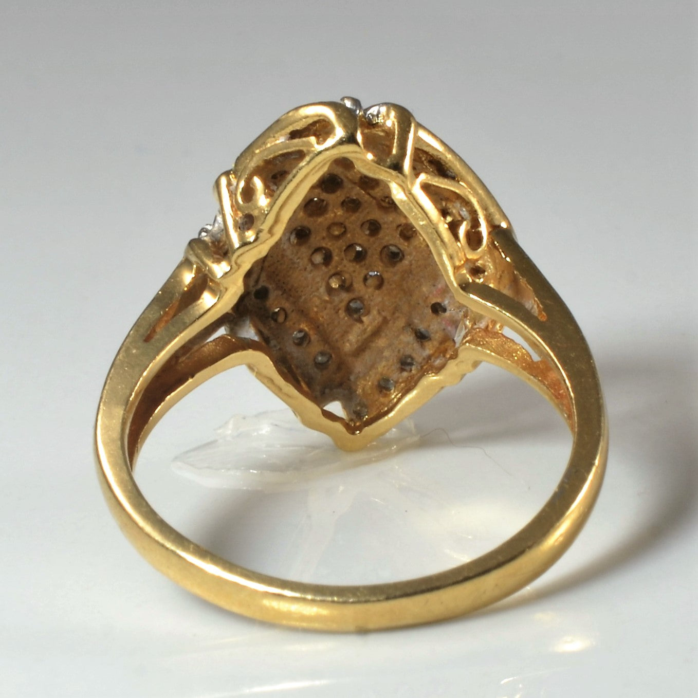 Marquise Shaped Diamond Cluster Ring | 0.18ctw | SZ 6.75 |